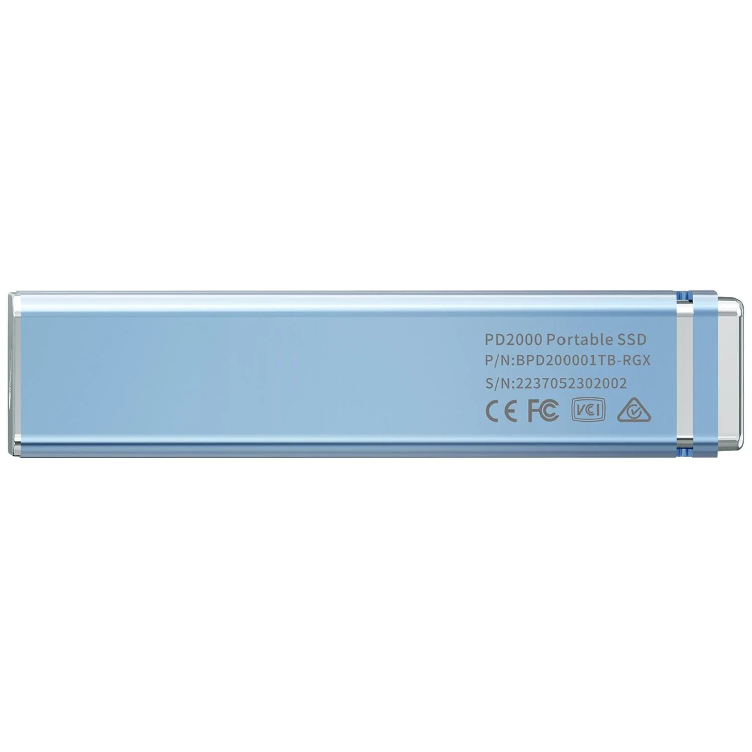 Unidad de Estado Solido SSD Externo 2TB BIWIN PD2000 USB-C 3.2 2050/1800 MB/s Azul BPD200002TB-RGL - Image 5