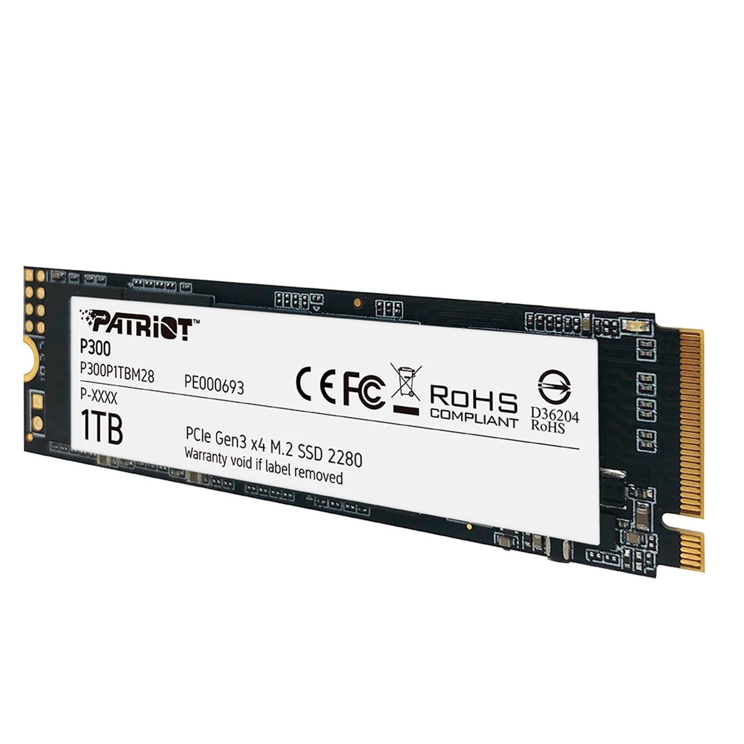 Unidad de Estado Solido SSD M.2 1TB PATRIOT P300 NVMe PCIe 3.0 2100/1650 MB/s P300P1TBM28 - Image 2