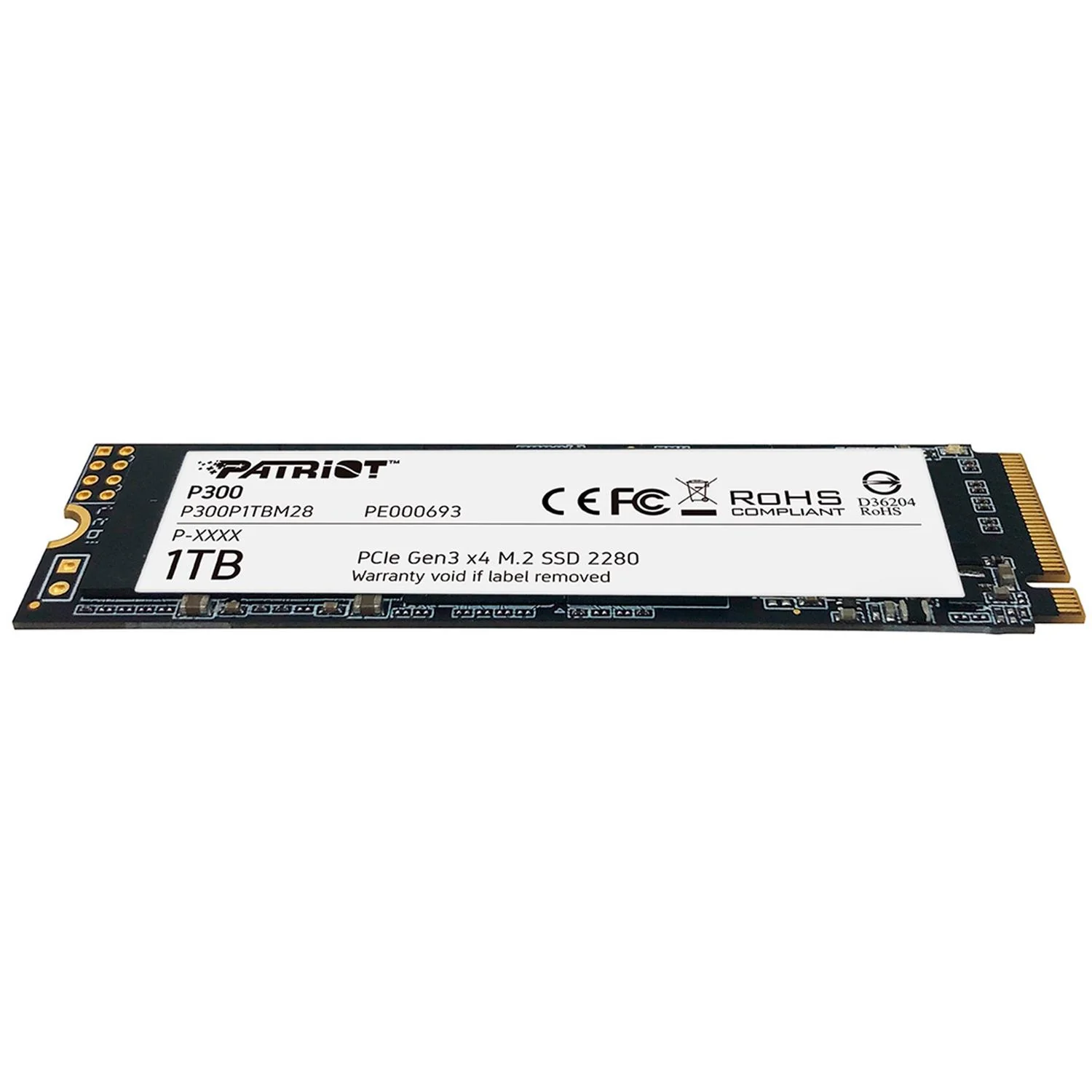 Unidad de Estado Solido SSD M.2 1TB PATRIOT P300 NVMe PCIe 3.0 2100/1650 MB/s P300P1TBM28 - Image 4