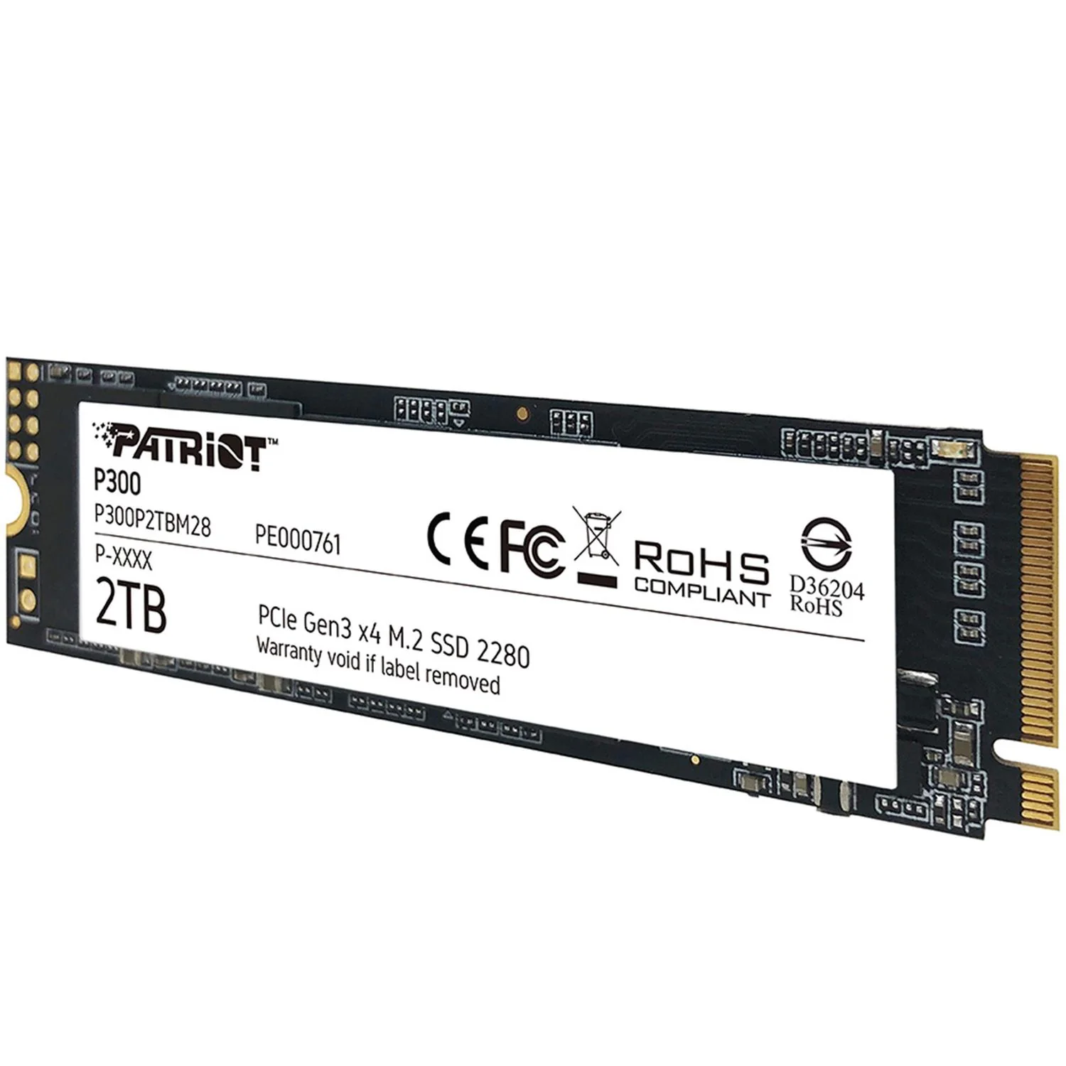Unidad de Estado Solido SSD M.2 2TB PATRIOT P300 NVMe PCIe 3.0 2100/1650 MB/S P300P2TBM28 - Image 2