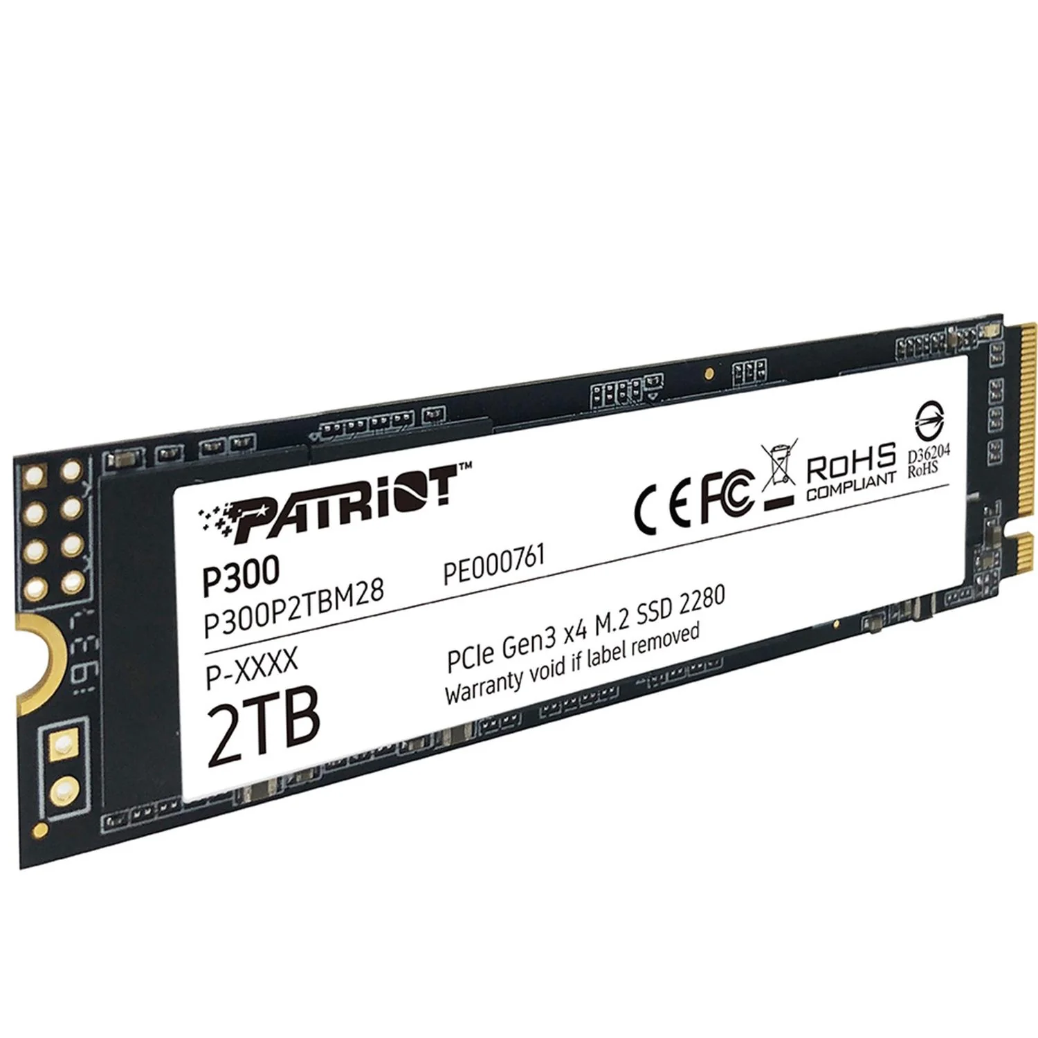 Unidad de Estado Solido SSD M.2 2TB PATRIOT P300 NVMe PCIe 3.0 2100/1650 MB/S P300P2TBM28 - Image 3