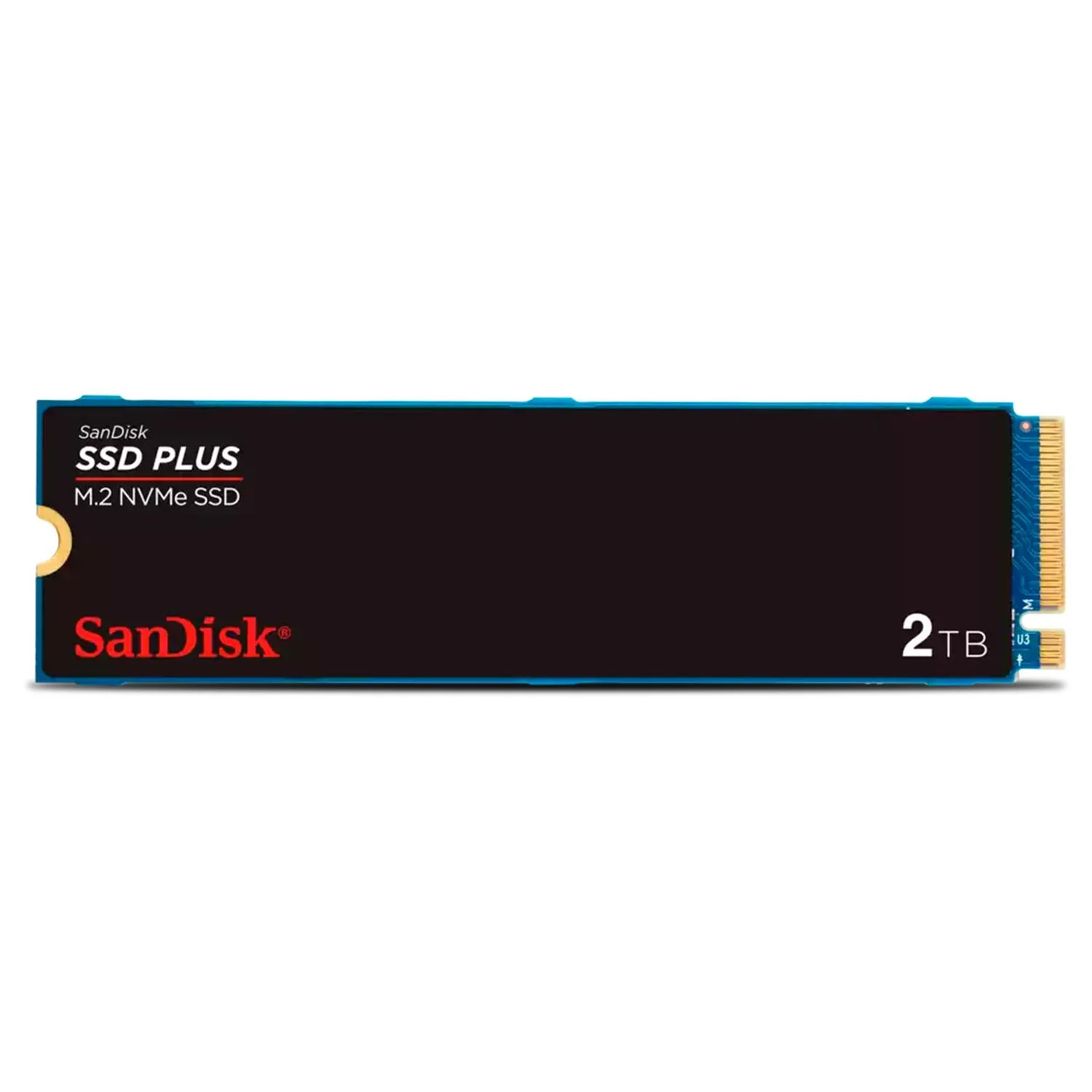 Unidad de Estado Solido SSD M.2 2TB SANDISK PLUS NVMe PCIe 3.0 3200/3000 MB/s SDSSDA3N-2T00-G26