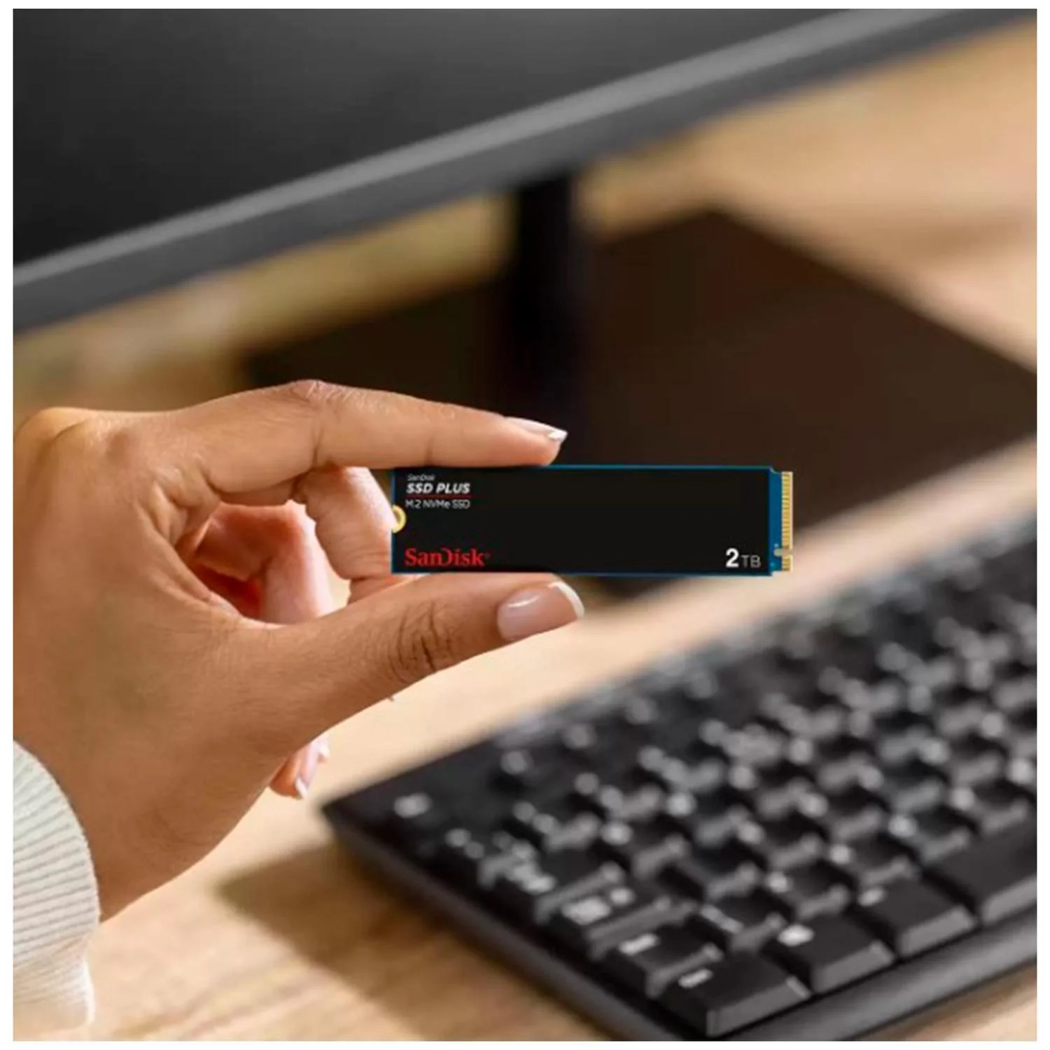 Unidad de Estado Solido SSD M.2 2TB SANDISK PLUS NVMe PCIe 3.0 3200/3000 MB/s SDSSDA3N-2T00-G26 - Image 4