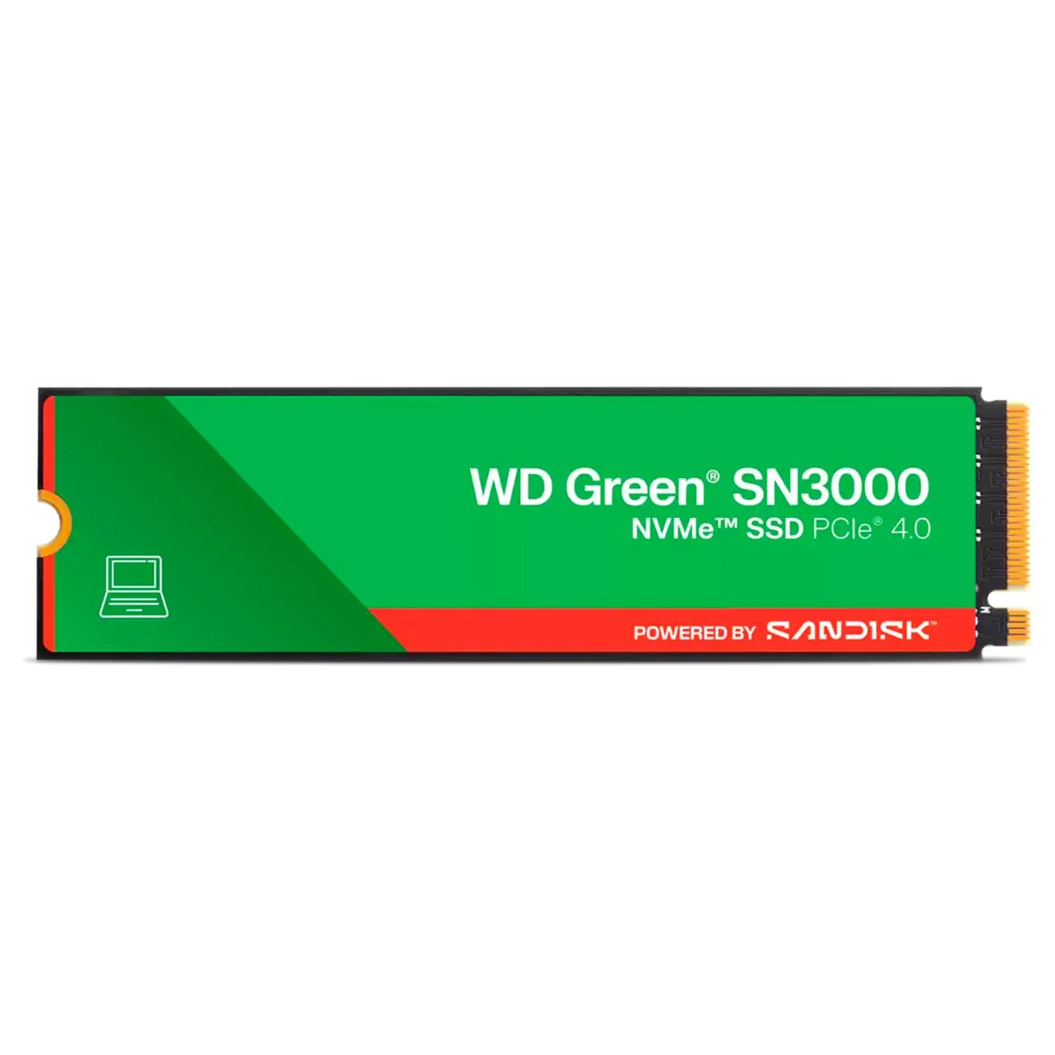 Unidad de Estado Solido SSD M.2 2TB WESTERN DIGITAL GREEN SN3000 NVMe PCIe 4.0 5000/4200 MB/s WDS200