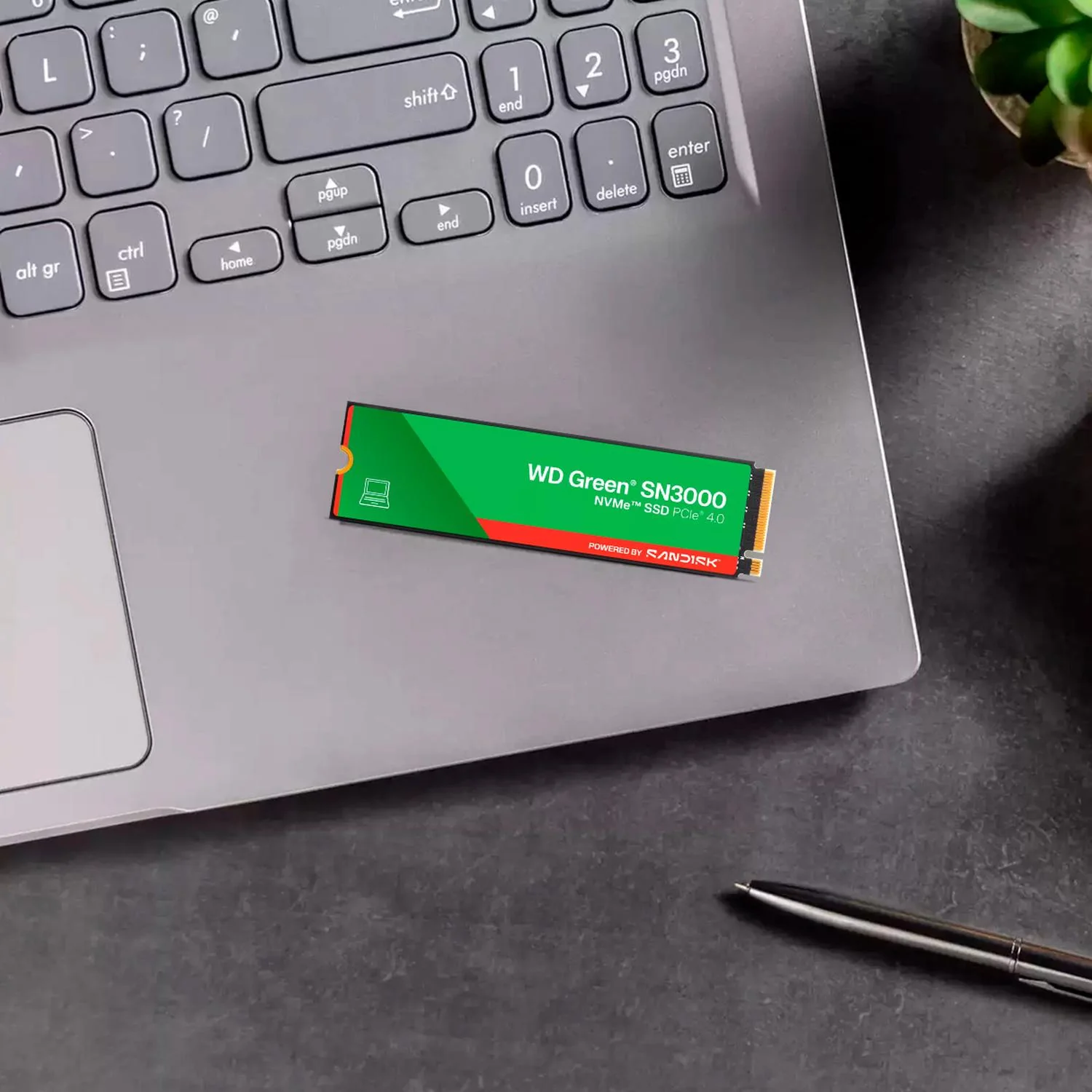 Unidad de Estado Solido SSD M.2 2TB WESTERN DIGITAL GREEN SN3000 NVMe PCIe 4.0 5000/4200 MB/s WDS200 - Image 4