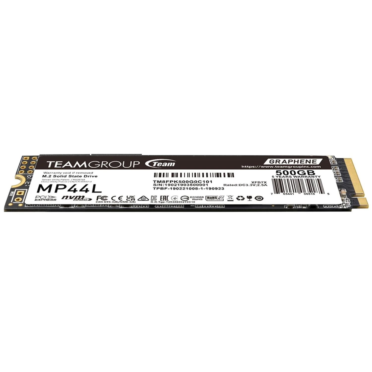 Unidad de Estado Solido SSD M.2 500GB TEAMGROUP MP44L 5000/2500 MB/s TM8FPK500G0C101 - Image 2