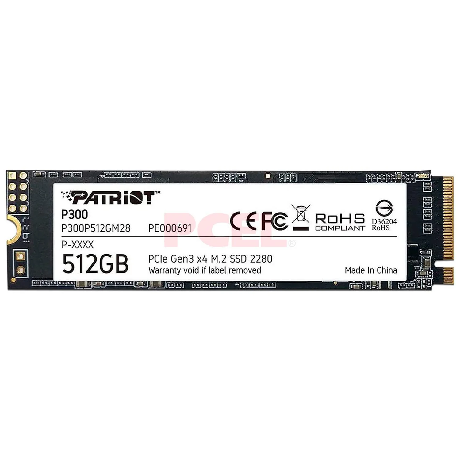 Unidad de Estado Solido SSD M.2 512GB PATRIOT P300 NVMe PCIe 3.0 1700/1100MB/s P3000512GM28