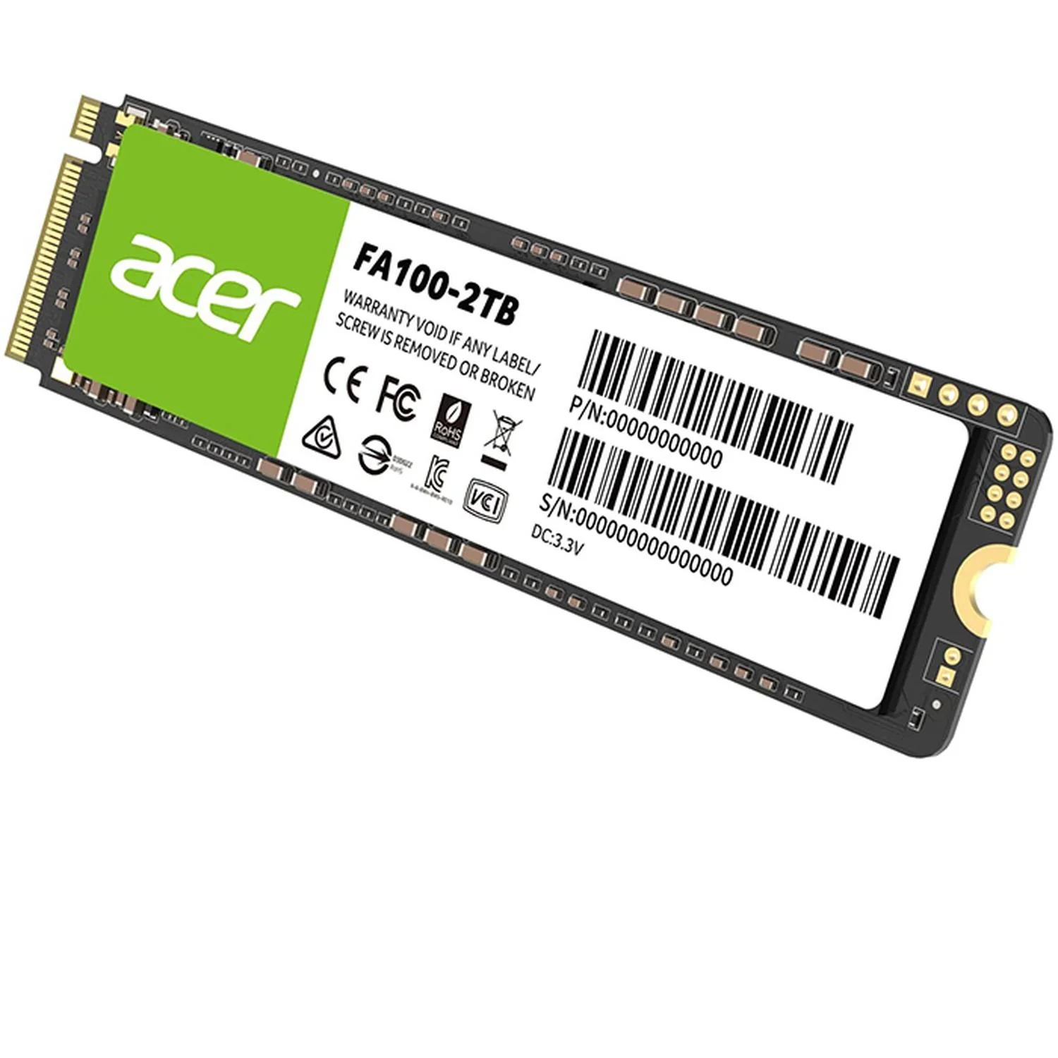 Unidad de Estado Solido SSD M.2 2TB ACER FA100 NVMe PCIe 3.0 3000/2700 MB/s BL.9BWWA.121 - Image 4