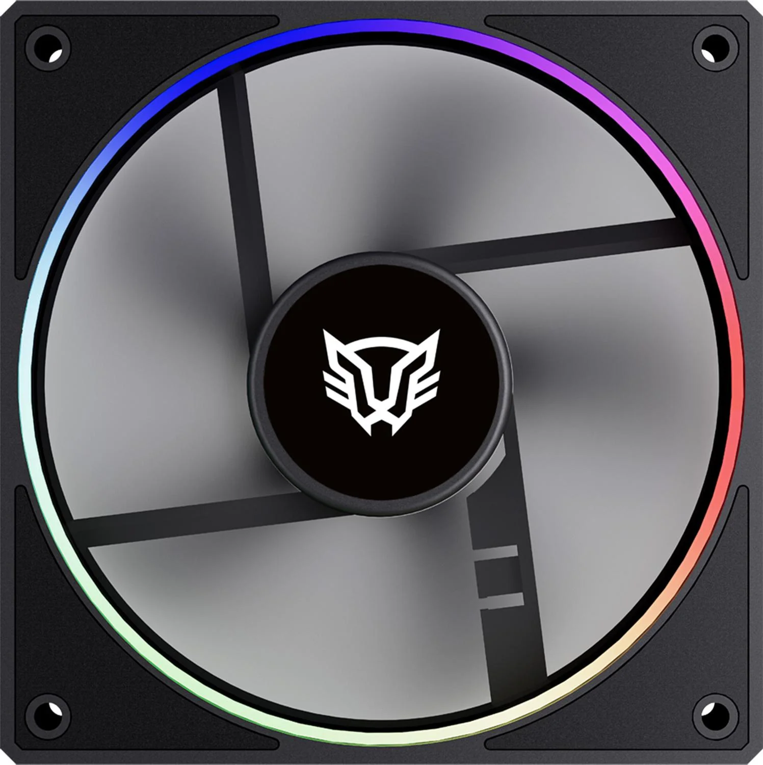 Ventilador Gamer BALAM RUSH EOLOX BORA EXB85 120mm ARGB Diseño Cuadrado PWM 4 pin + Aura 1600RPM Negro BR-942201 - Image 3