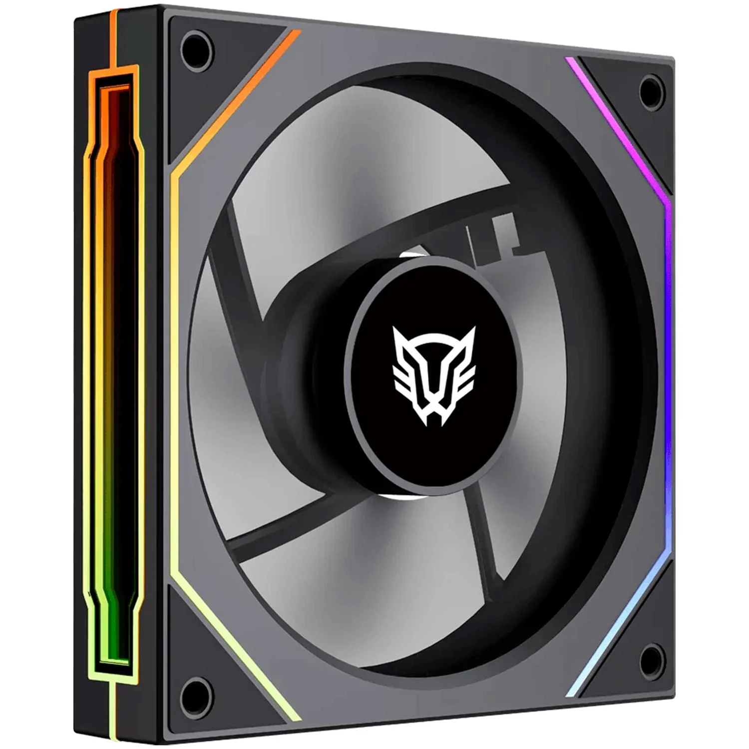 Ventilador Gamer BALAM RUSH EOLOX LINK EXL95 120mm ARGB Diseño Cuadrado PWM 4 Pin 1800RPM Negro BR-942348