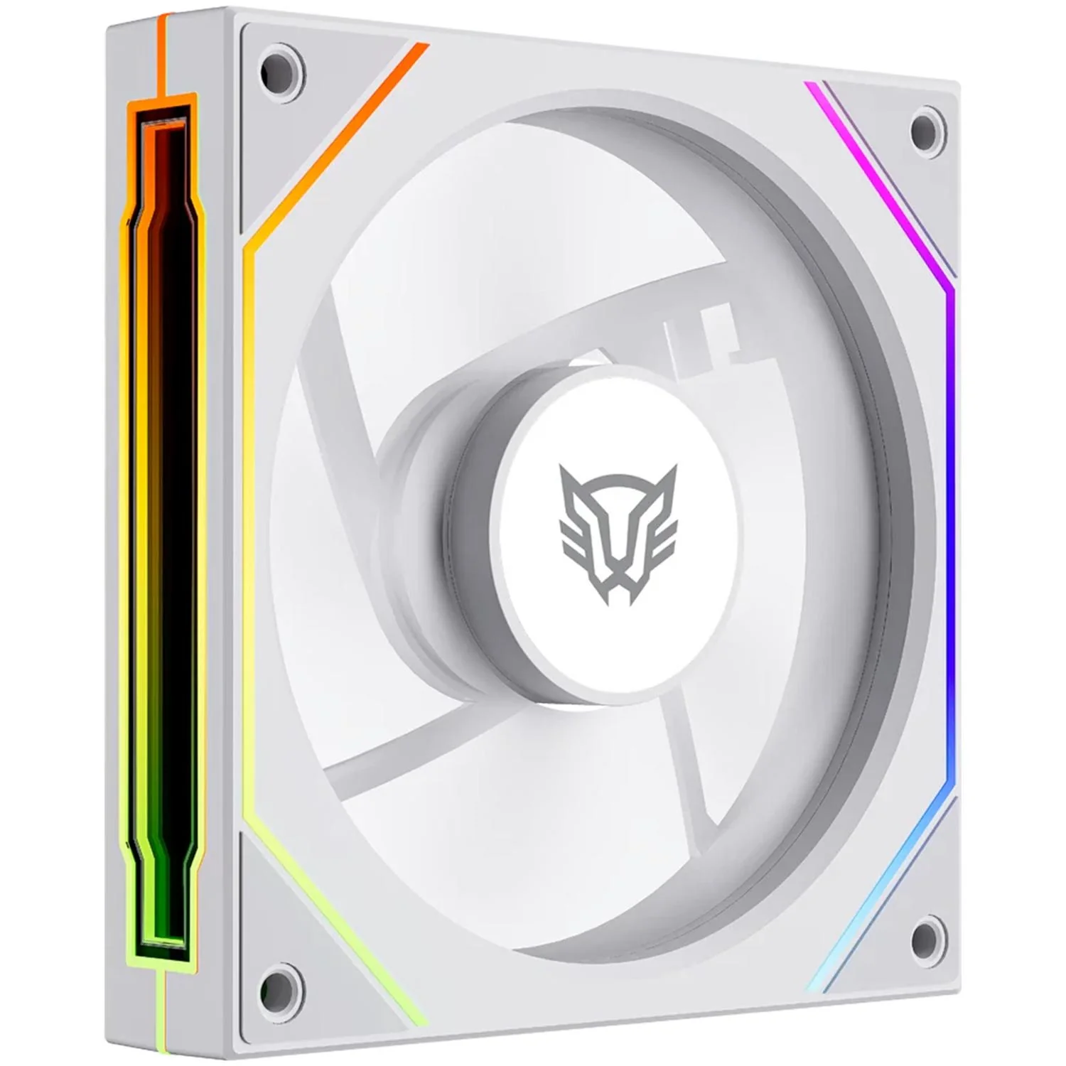 Ventilador Gamer BALAM RUSH EOLOX LINK EXL95R 120mm ARGB Diseño Cuadrado PWM 4 Pin 1800RPM Blanco BR-942379
