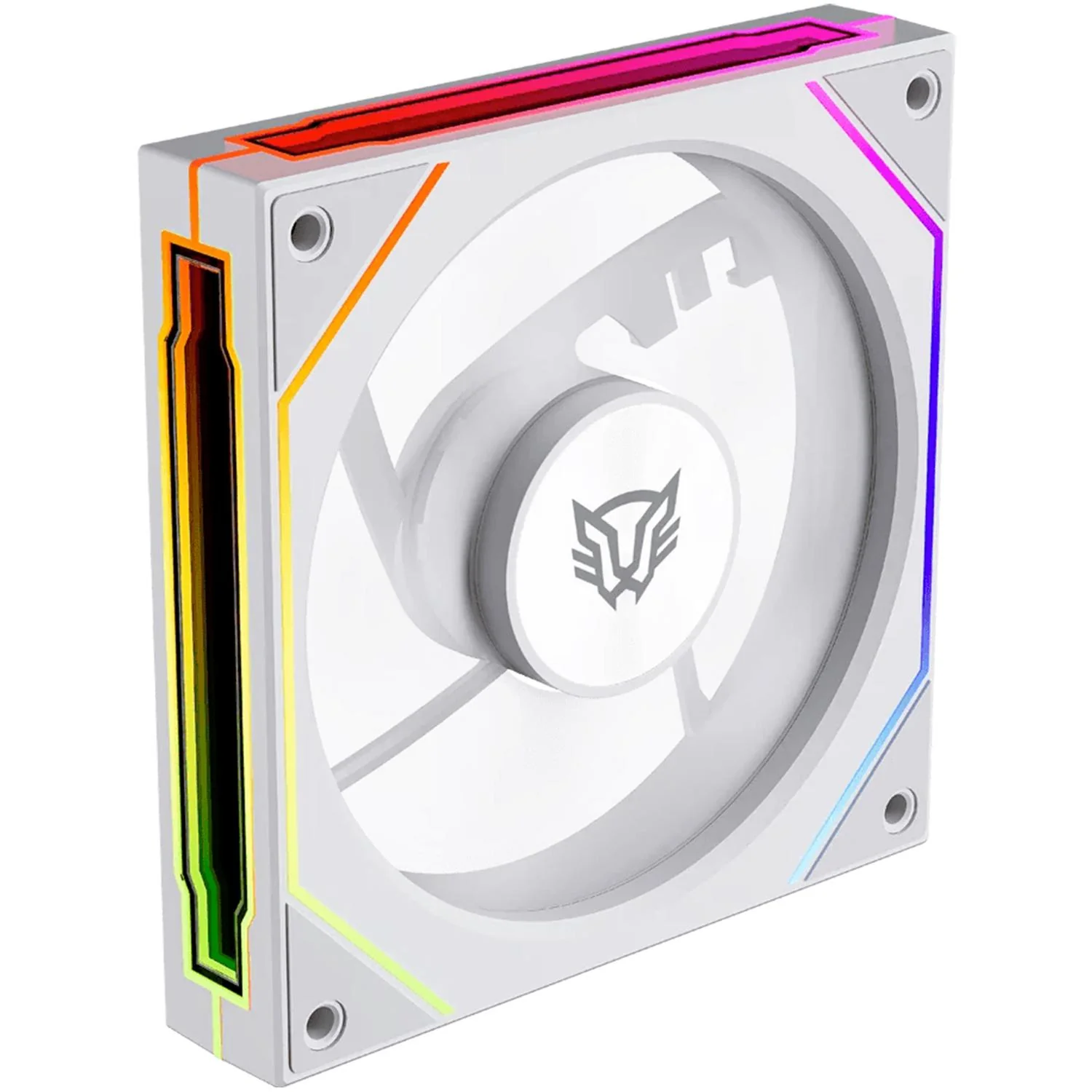 Ventilador Gamer BALAM RUSH EOLOX LINK EXL95R 120mm ARGB Diseño Cuadrado PWM 4 Pin 1800RPM Blanco BR-942379 - Image 3