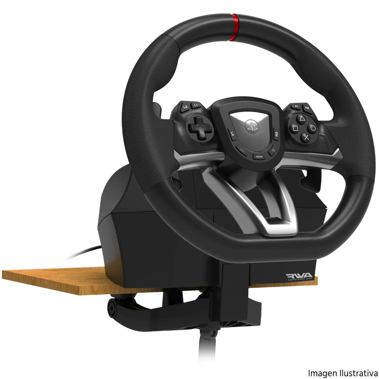 Volante Y Pedales HORI Apex Racing Wheel Compatible con PlayStation 4 PlayStation 5 y PC SPF-004U - Image 4