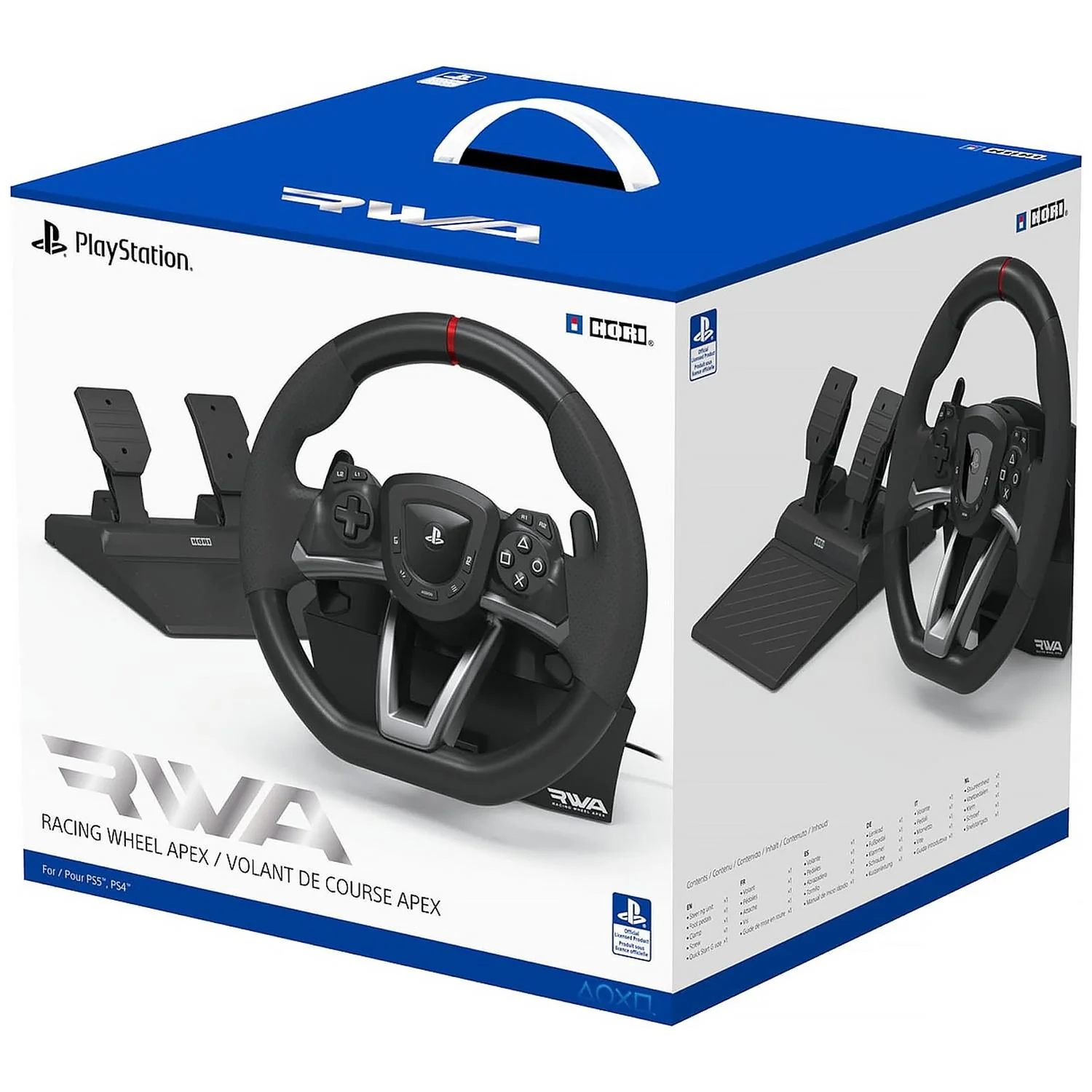 Volante Y Pedales HORI Apex Racing Wheel Compatible con PlayStation 4 PlayStation 5 y PC SPF-004U - Image 6