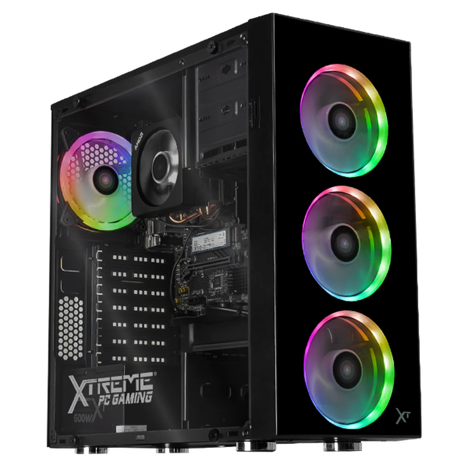 Computadora Escritorio Xtreme PC Gaming AMD Radeon 720M Ryzen 9 7900 16GB DDR5 SSD 1TB WIFI Black rendimiento básico para juegos casuales, trabajo y estudio