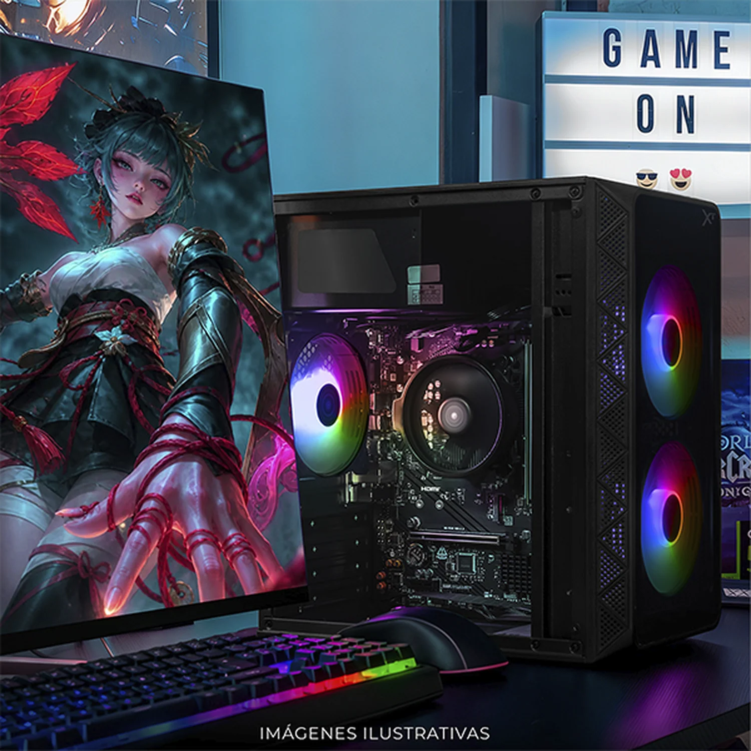 Xtreme PC IA Ready AMD Radeon 760M Ryzen 5 8600G NPU 16 TOPS 16GB DDR5 SSD 500GB Monitor 27 WIFI Black Multitarea más inteligente - Image 6