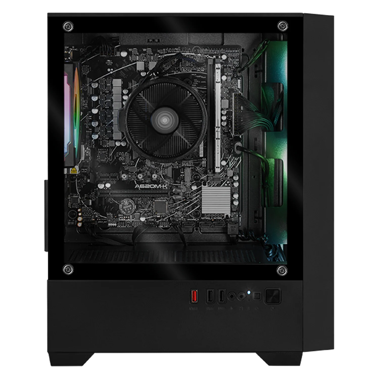 Computadora Escritorio Completa Xtreme PC Gaming AMD Radeon 780M Ryzen 7 8700G 16GB DDR5 SSD 500GB Monitor Curvo 27 100Hz WIFI Black rendimiento básico para juegos casuales, trabajo y estudio - Image 2