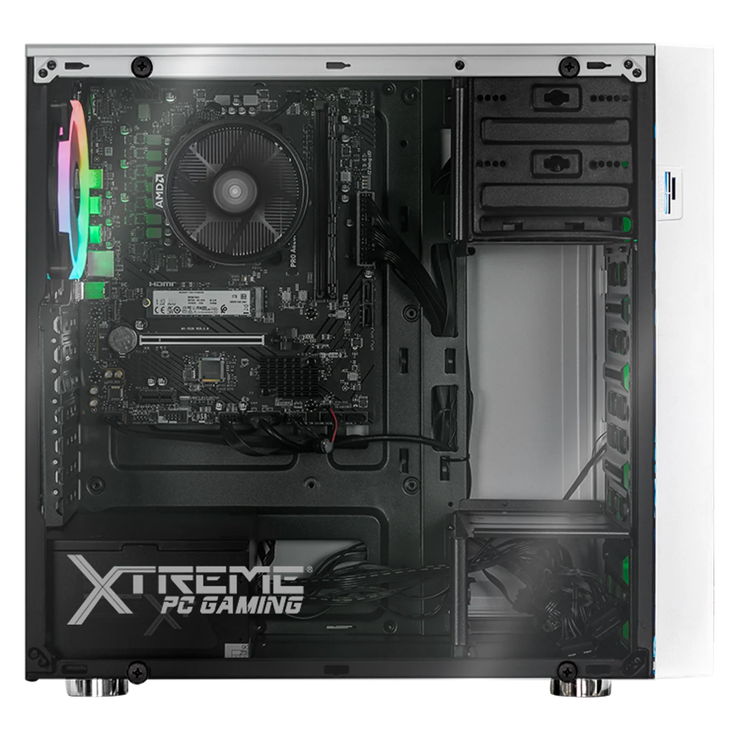 Computadora Escritorio Completa Xtreme PC Gaming AMD Radeon 780M Ryzen 7 8700G 16GB DDR5 SSD 500GB Monitor Curvo 27 100Hz WIFI White rendimiento básico para juegos casuales, trabajo y estudio - Image 4