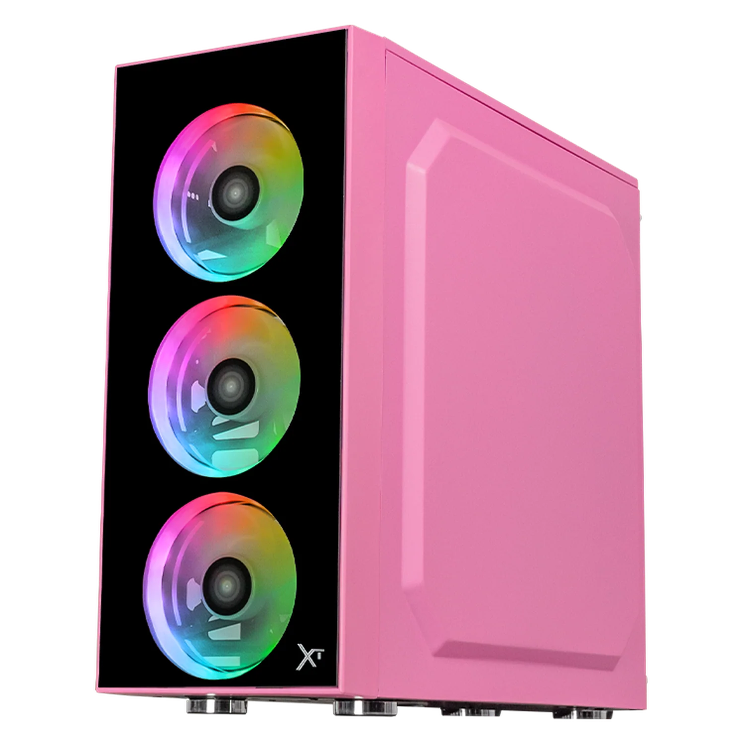 Computadora Escritorio Xtreme PC Gaming AMD Radeon 780M Ryzen 7 8700G 16GB DDR5 SSD 500GB WIFI Pink rendimiento básico para juegos casuales, trabajo y estudio - Image 2