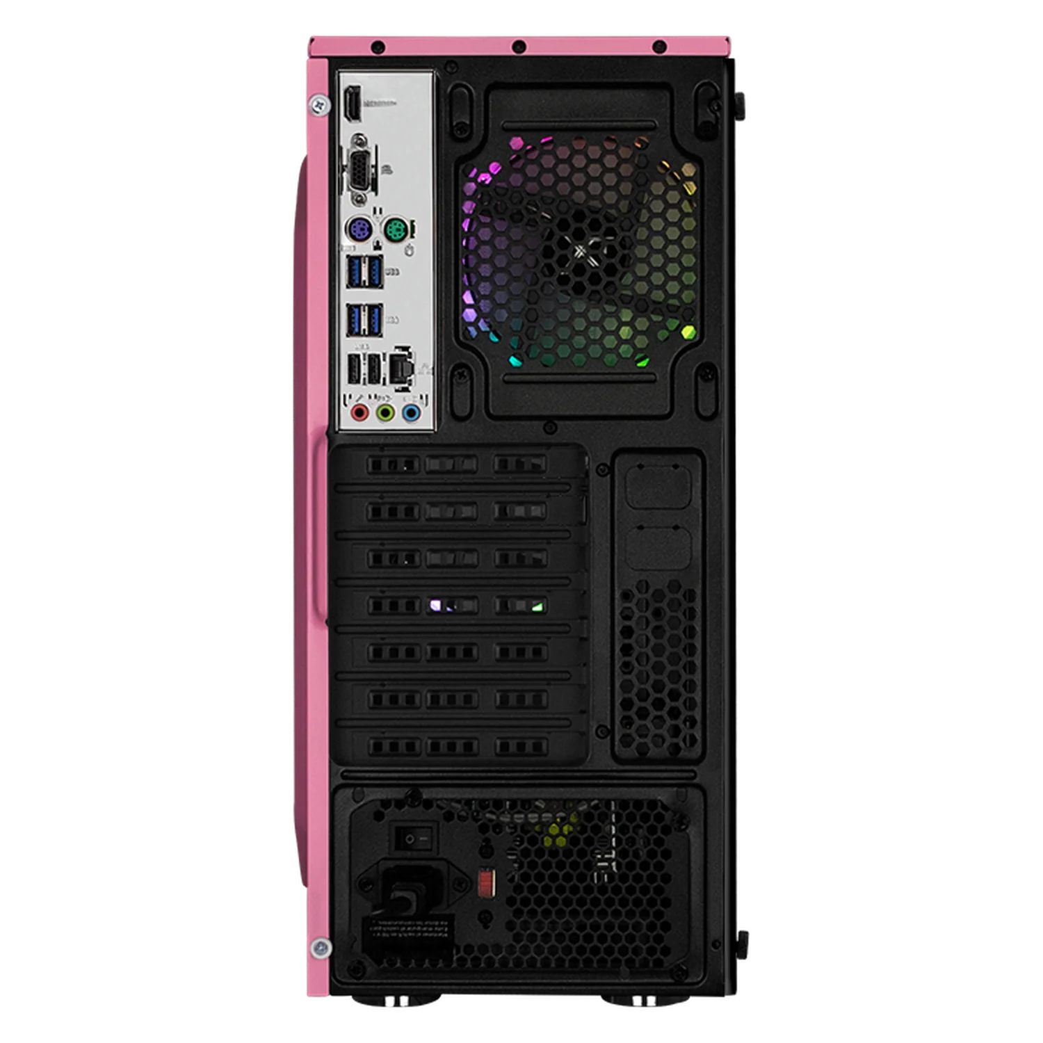 Computadora Escritorio Xtreme PC Gaming AMD Radeon 780M Ryzen 7 8700G 16GB DDR5 SSD 500GB WIFI Pink rendimiento básico para juegos casuales, trabajo y estudio - Image 3