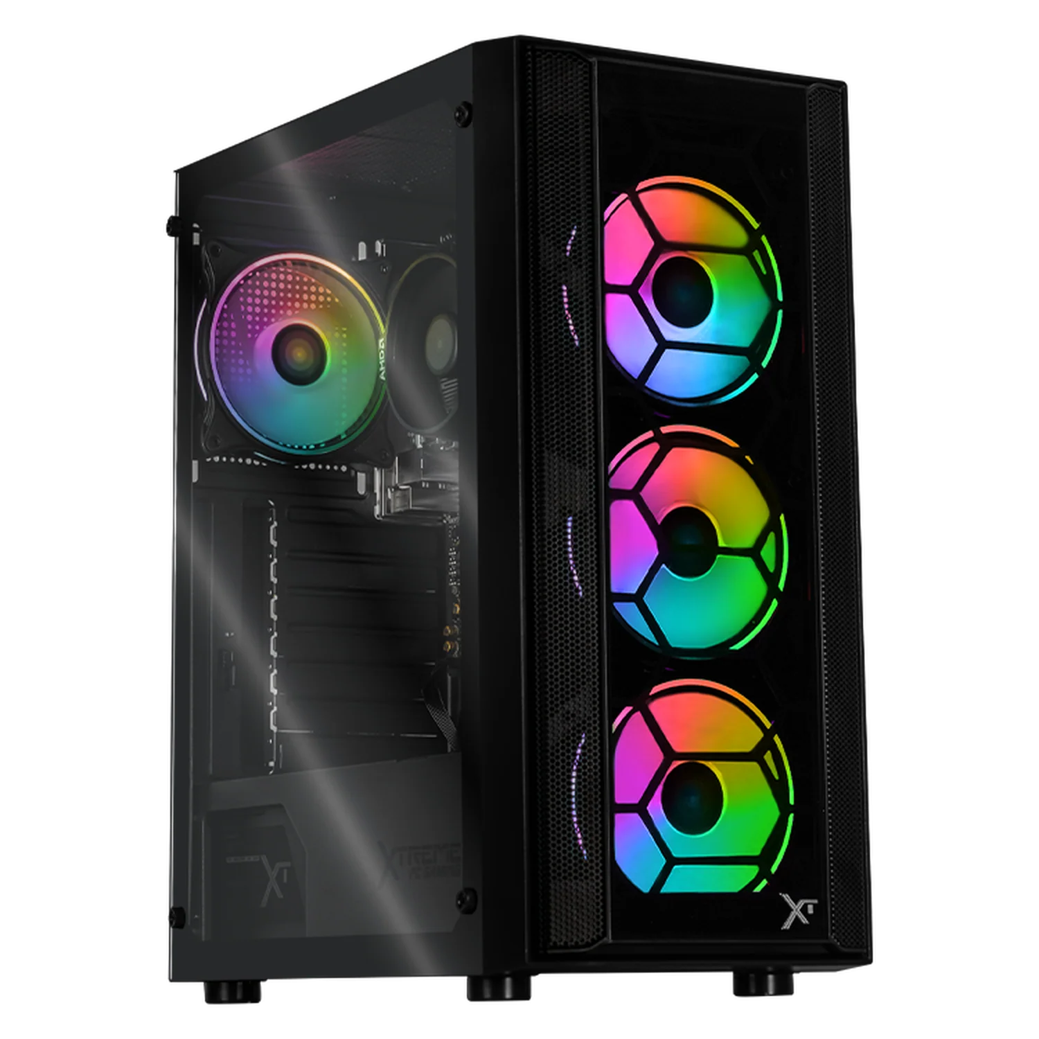 Computadora Gamer IA Xtreme PC Gaming AMD Radeon 780M Ryzen 7 8700G 16GB DDR5 SSD 500GB WIFI Black Multitarea Avanzada con IA