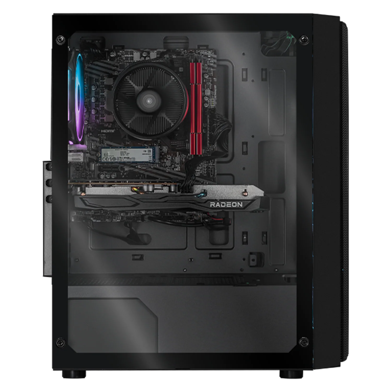 Xtreme PC Gaming AMD Radeon RX 6600 Ryzen 7 5700 32GB SSD 1TB Monitor 27 165Hz WIFI Black - Image 4