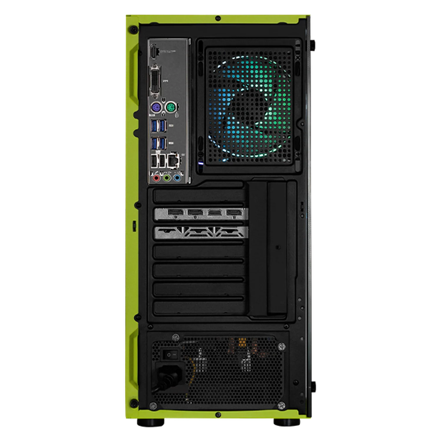 Xtreme PC Gaming AMD Radeon RX 6600 Ryzen 7 5700 32GB SSD 1TB Monitor 27 165Hz WIFI Neon Green - Image 3
