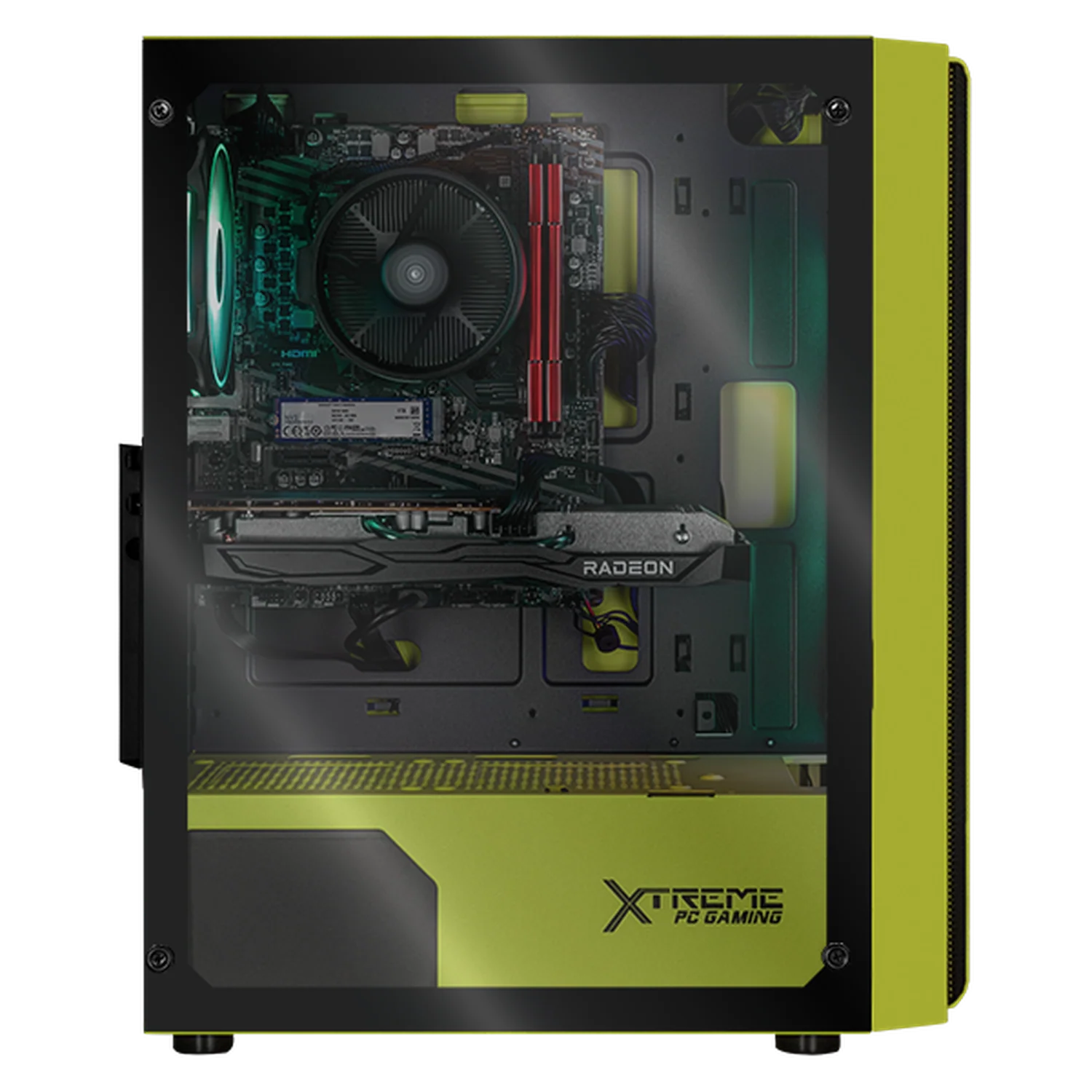 Xtreme PC Gaming AMD Radeon RX 6600 Ryzen 7 5700 32GB SSD 1TB Monitor 27 165Hz WIFI Neon Green - Image 4