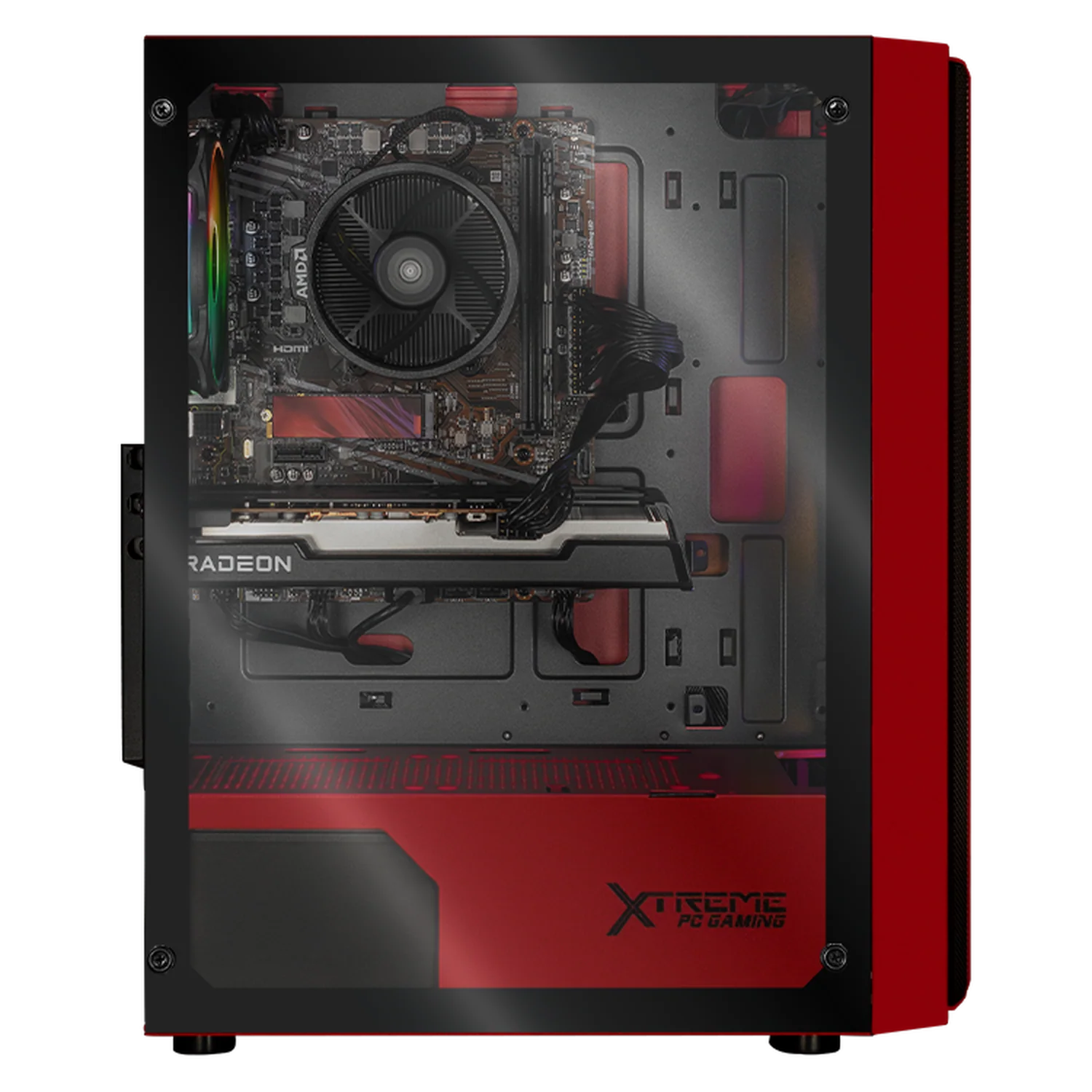 Xtreme PC Gaming AMD Radeon RX 6600 Ryzen 7 5700 32GB SSD 1TB Monitor 27 165Hz WIFI Red - Image 4