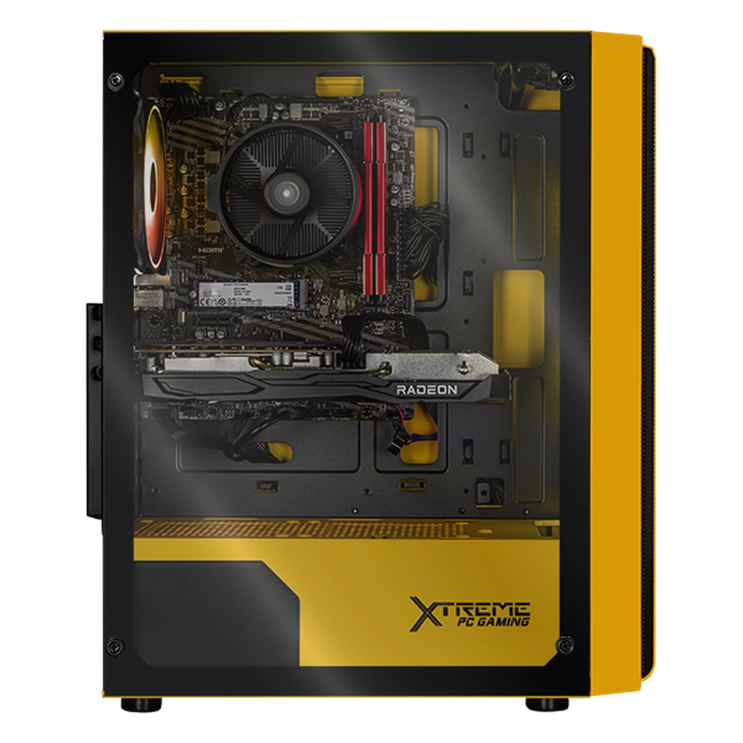 Xtreme PC Gaming AMD Radeon RX 6600 Ryzen 7 5700 32GB SSD 1TB Monitor 27 165Hz WIFI Yellow - Image 4