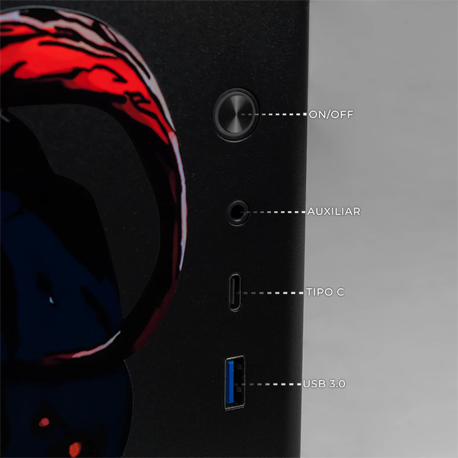 PC Gamer Completa Xtreme PC Gaming AMD Radeon RX 9060 Ryzen 7 5700 16GB SSD 1TB Monitor Curvo 27 180Hz WIFI Venom Comic gaming 1080p, estudios y multitarea - Image 5