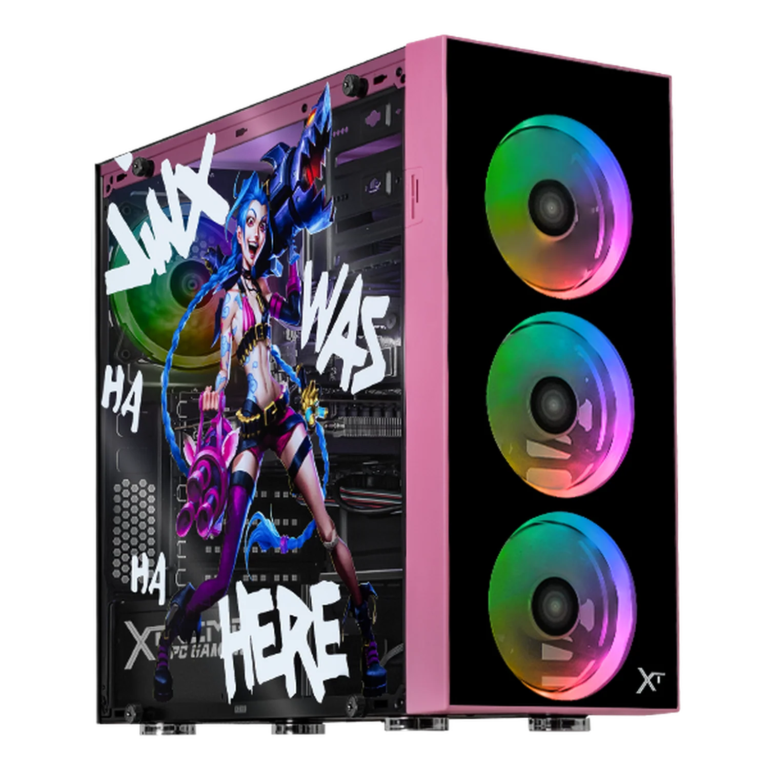 PC Gamer Xtreme PC Gaming AMD Radeon RX 9060 Ryzen 7 5700 16GB SSD 1TB WIFI Jinx Edition gaming 1080p, estudios y multitarea