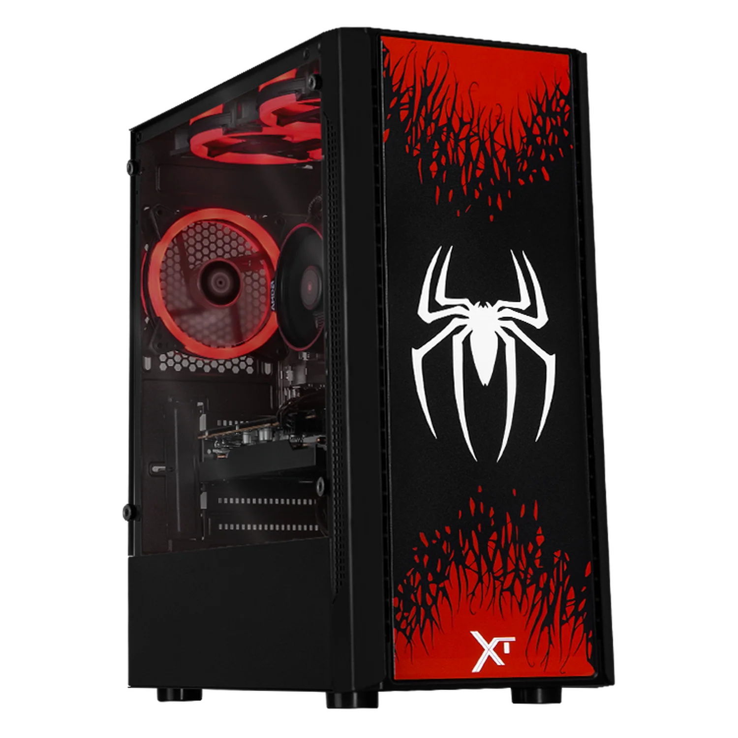 PC Gamer Xtreme PC Gaming AMD Radeon RX 9060 Ryzen 7 5700 16GB SSD 1TB WIFI Spider-Man 2 gaming 1080p, estudios y multitarea
