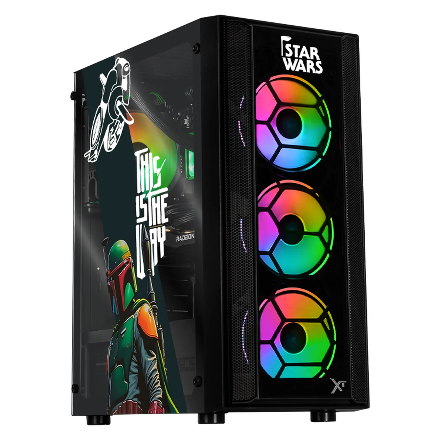 PC Gamer Xtreme PC Gaming AMD Radeon RX 9060 Ryzen 7 5700 16GB SSD 1TB Sistema Liquido WIFI Boba Comic gaming 1080p, estudios y multitarea