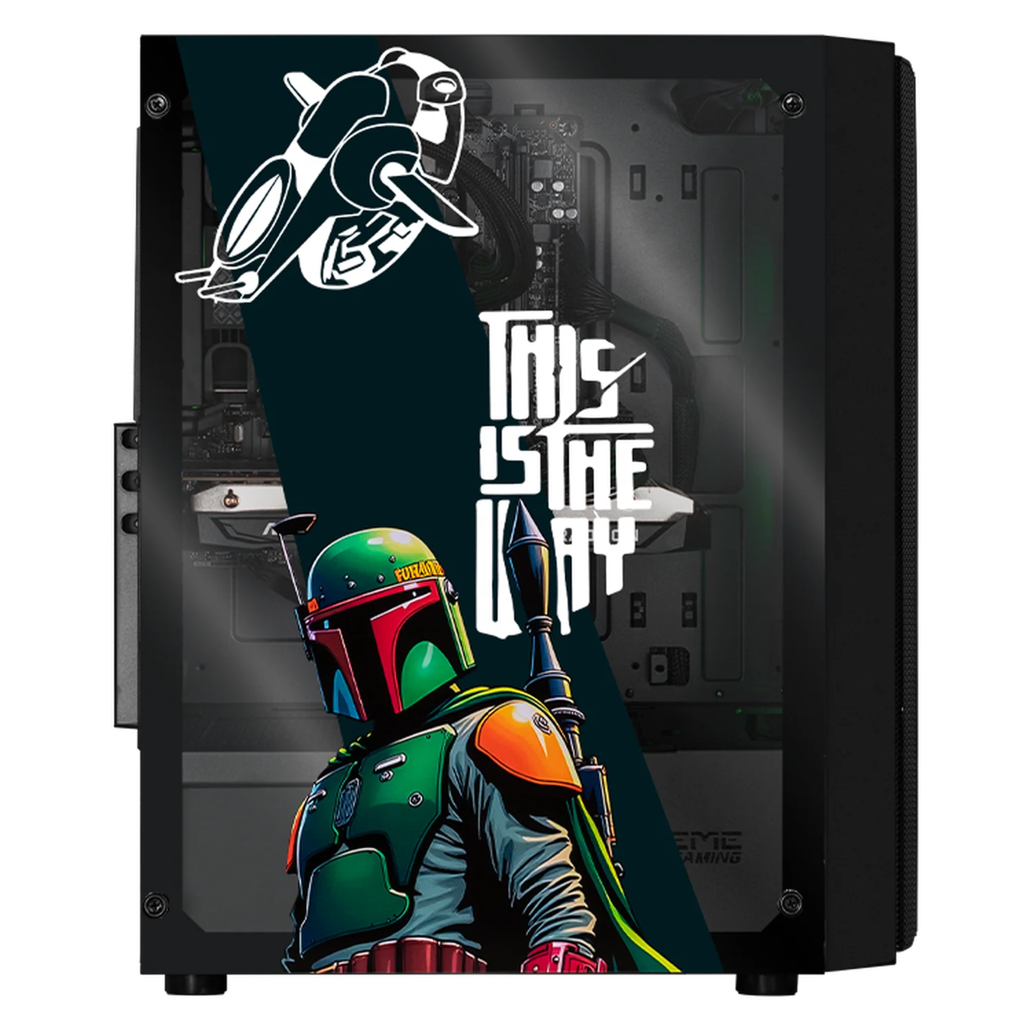 PC Gamer Xtreme PC Gaming AMD Radeon RX 9060 Ryzen 7 5700 16GB SSD 1TB Sistema Liquido WIFI Boba Comic gaming 1080p, estudios y multitarea - Image 4