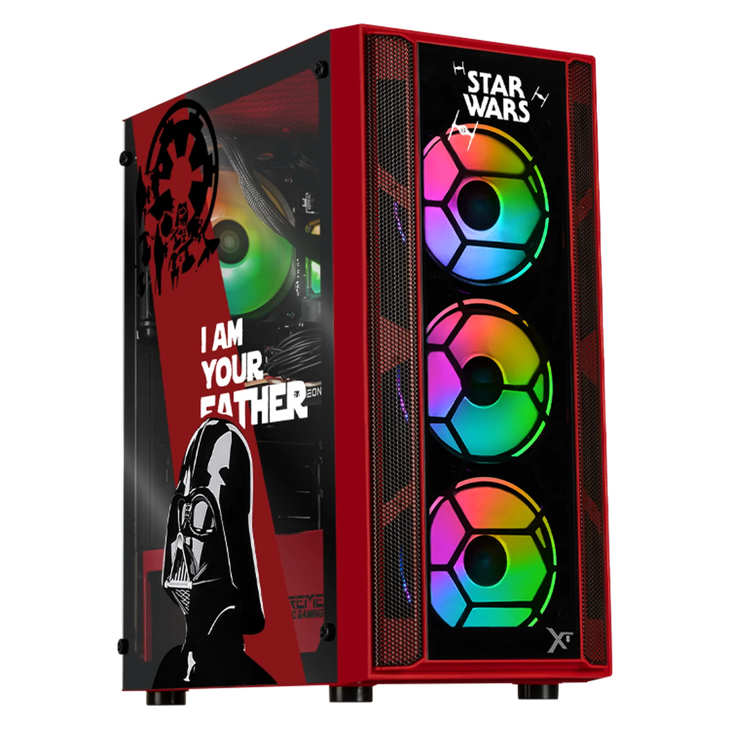 Xtreme PC Gaming AMD Radeon RX 7600 Ryzen 7 5700 32GB SSD 1TB Sistema Liquido WIFI DarthVader
