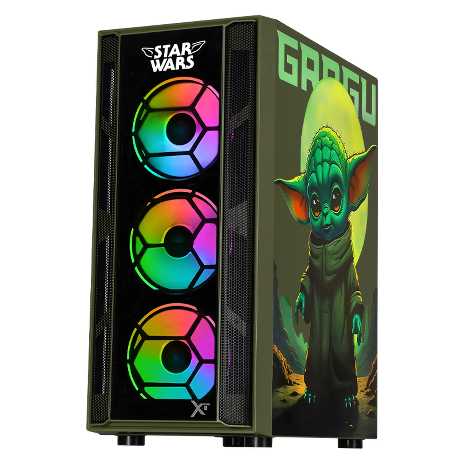 Computadora Gamer Xtreme PC Gaming AMD Radeon RX 7600 Ryzen 7 5700 16GB SSD 1TB Sistema Liquido WIFI Grogu Comic experiencia de juego fluida en nivel medio - Image 2