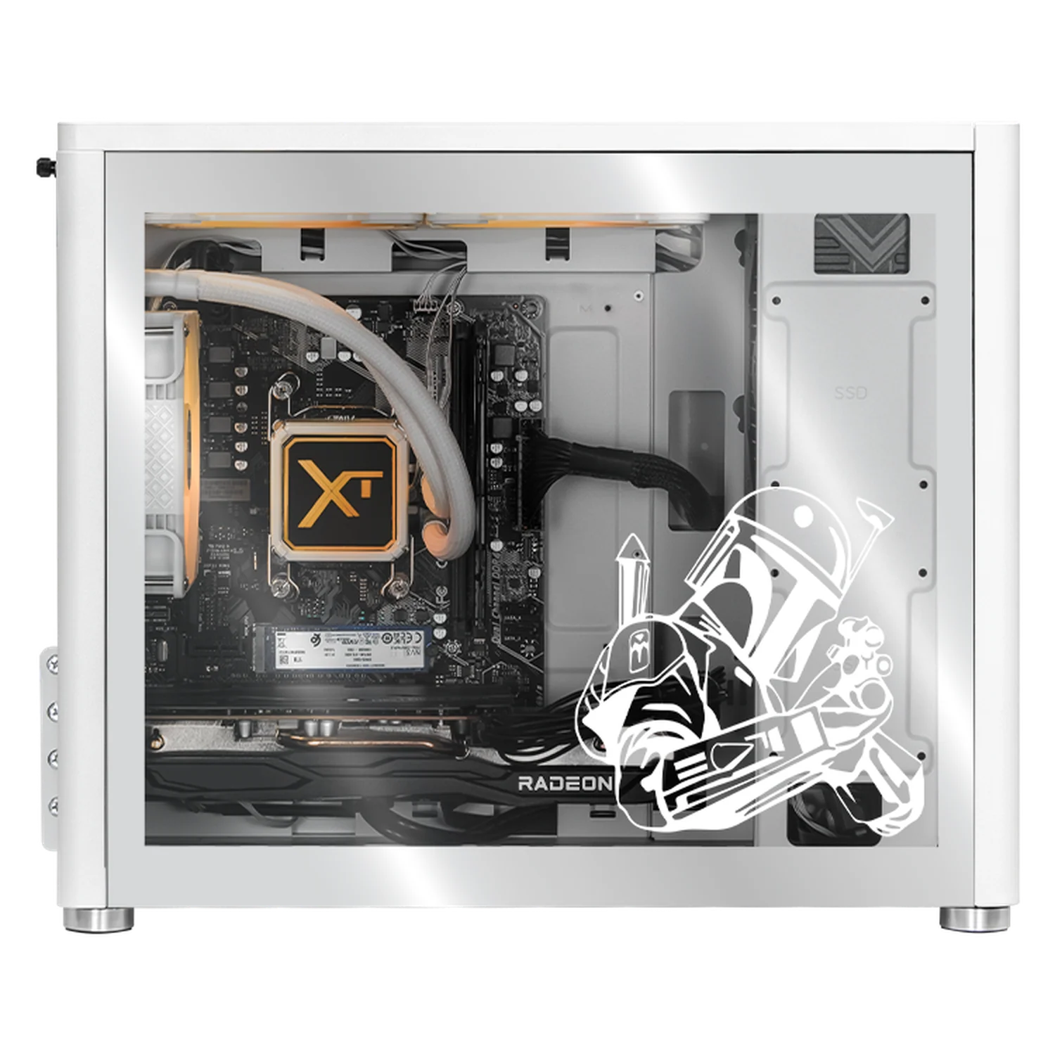 Computadora Gamer Xtreme PC Gaming AMD Radeon RX 7600 Ryzen 7 5700 16GB SSD 1TB Sistema Liquido WIFI Mandalorian Brown experiencia de juego fluida en nivel medio - Image 4