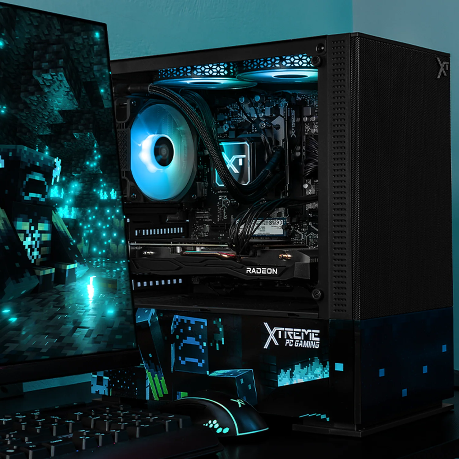 Computadora Gamer Xtreme PC Gaming AMD Radeon RX 7600 Ryzen 7 5700 16GB SSD 1TB Sistema Liquido WIFI Minecraft Warden experiencia de juego fluida en nivel medio - Image 6