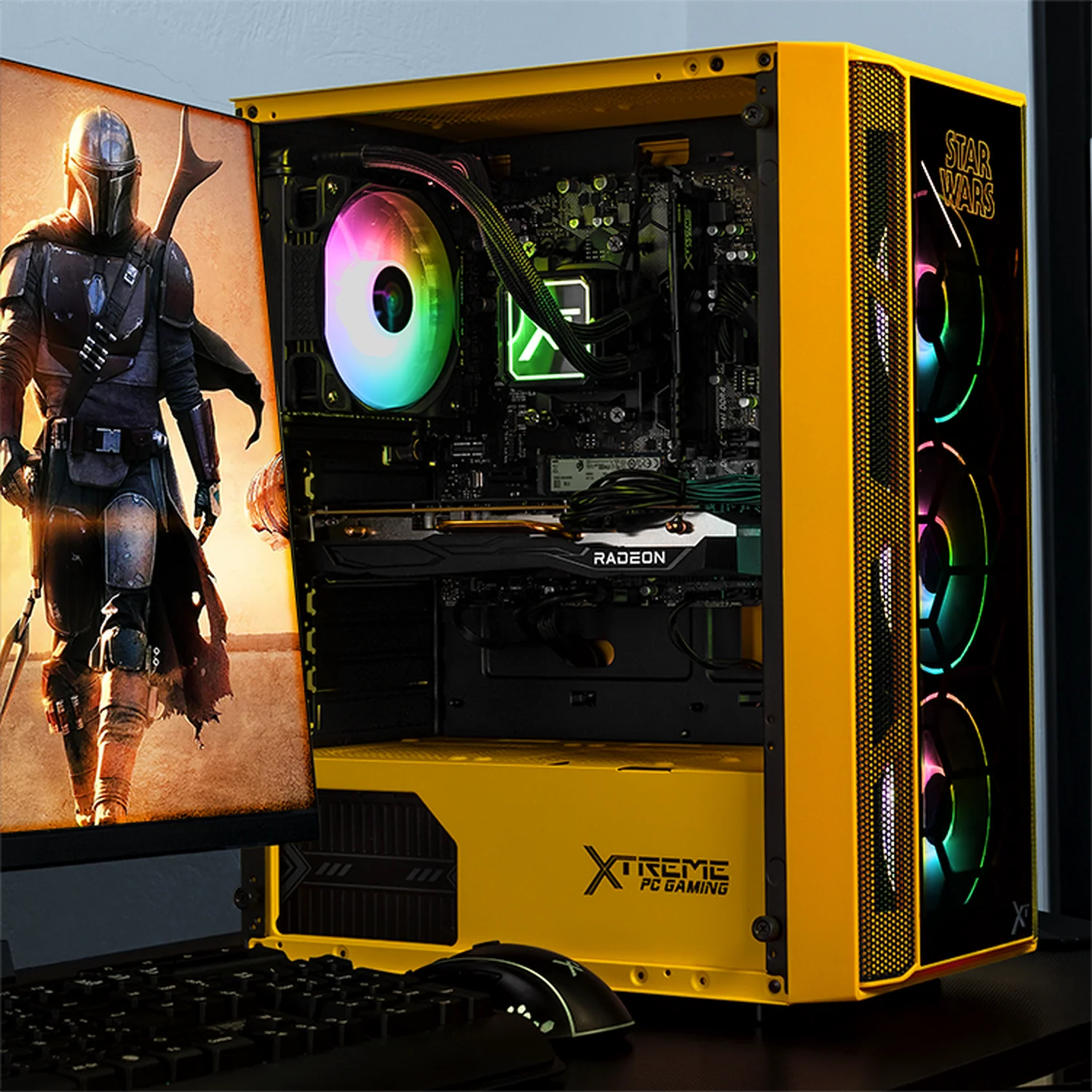 Xtreme PC Gaming AMD Radeon RX 7600 Ryzen 7 5700 32GB SSD 1TB Sistema Liquido WIFI StarWars - Image 6