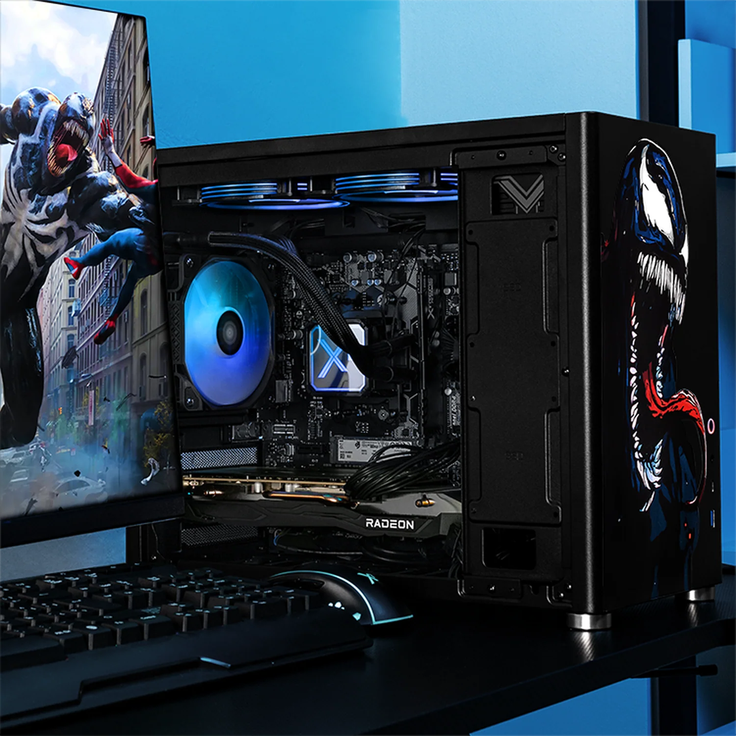 Computadora Gamer Xtreme PC Gaming AMD Radeon RX 7600 Ryzen 7 5700 16GB SSD 1TB Sistema Liquido WIFI Venom experiencia de juego fluida en nivel medio - Image 6