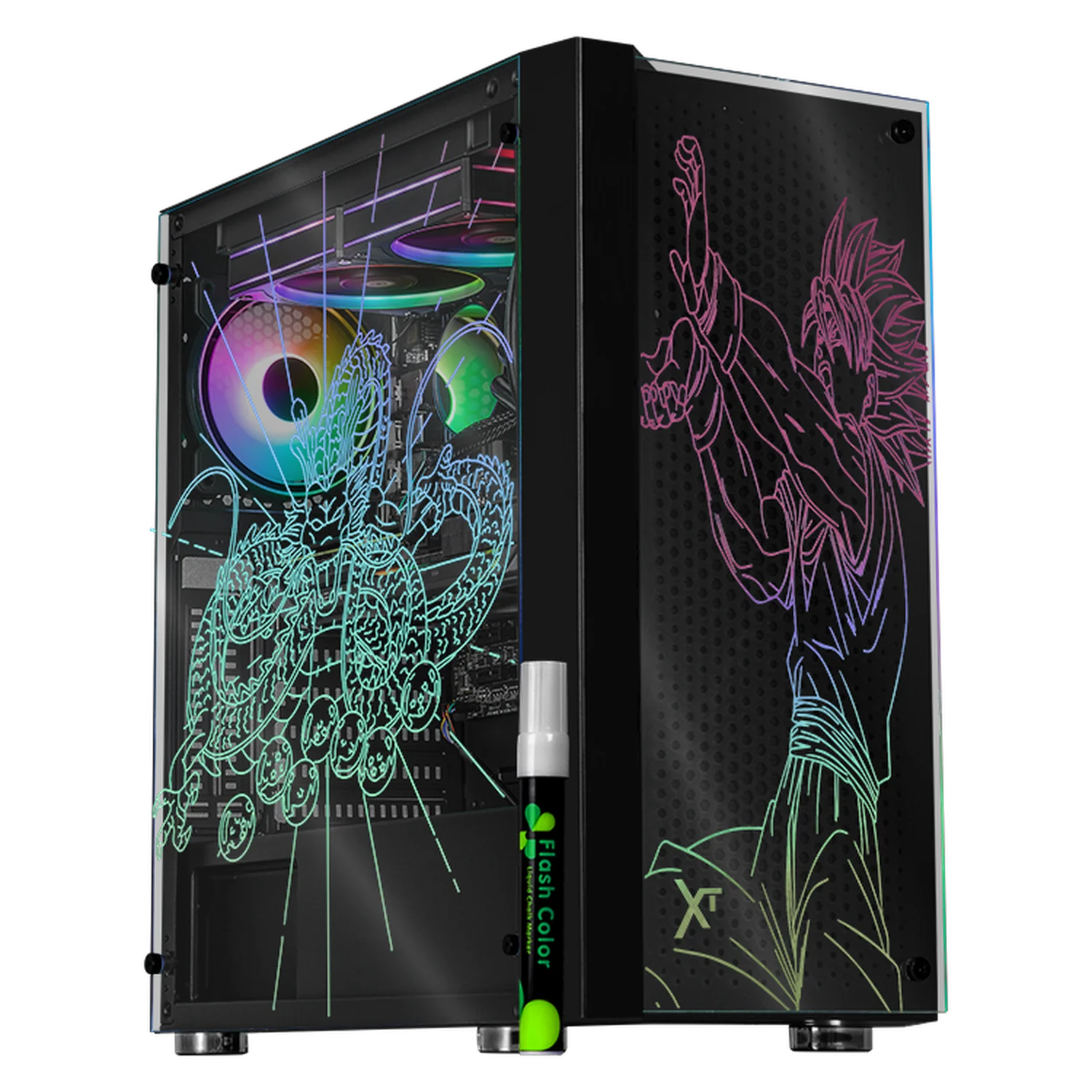 Xtreme PC Gaming AMD Radeon RX 9060 XT Ryzen 7 5700 32GB SSD 1TB Sistema Liquido WIFI Black
