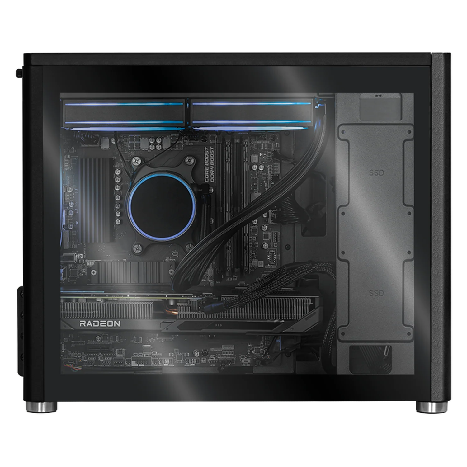 PC Gamer Xtreme PC Gaming AMD Radeon RX 9060 XT Ryzen 7 5700 16GB SSD 1TB Sistema Liquido WIFI Grey gaming 1080p, estudios y multitarea - Image 4