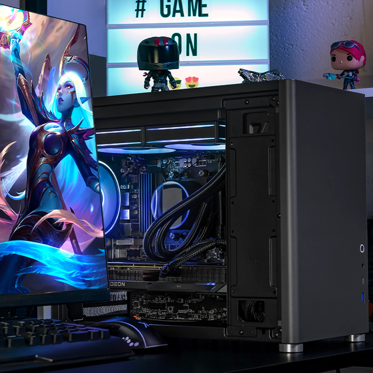 PC Gamer Xtreme PC Gaming AMD Radeon RX 9060 XT Ryzen 7 5700 16GB SSD 1TB Sistema Liquido WIFI Grey gaming 1080p, estudios y multitarea - Image 6