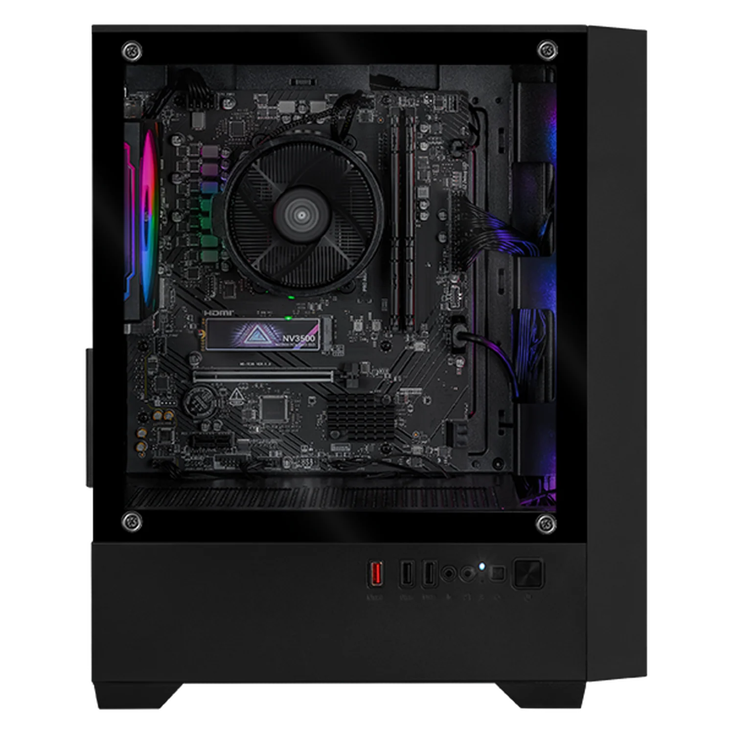Computadora Escritorio Completa Xtreme PC Gaming AMD Radeon 780M Ryzen 9 7900 16GB DDR5 SSD 1TB Monitor Curvo 27 100Hz WIFI Black rendimiento básico para juegos casuales, trabajo y estudio - Image 2