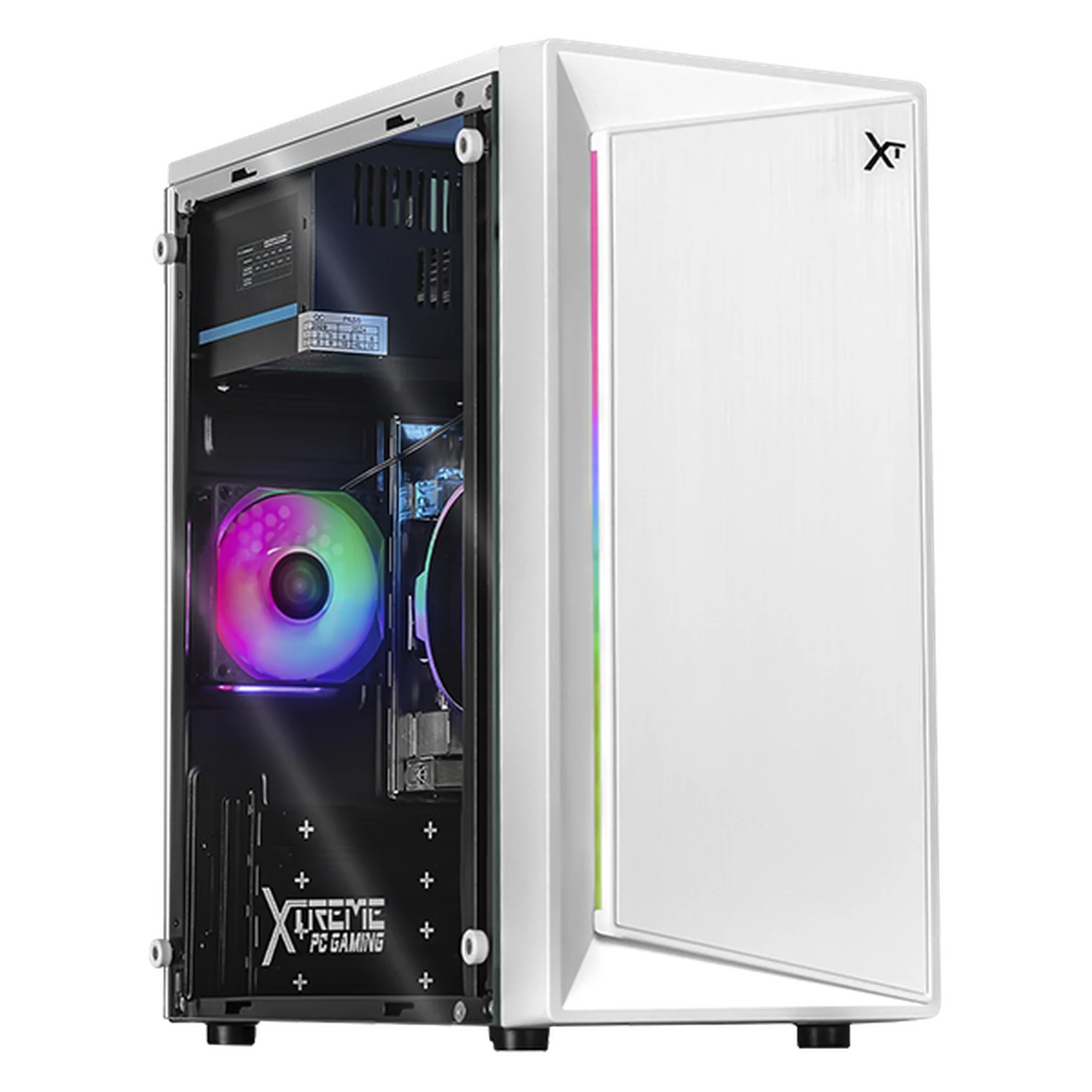 Computadora Escritorio Xtreme PC Gaming AMD Radeon Vega 3 Athlon 3000G 16GB SSD 500GB WIFI White rendimiento básico para juegos casuales, trabajo y estudio
