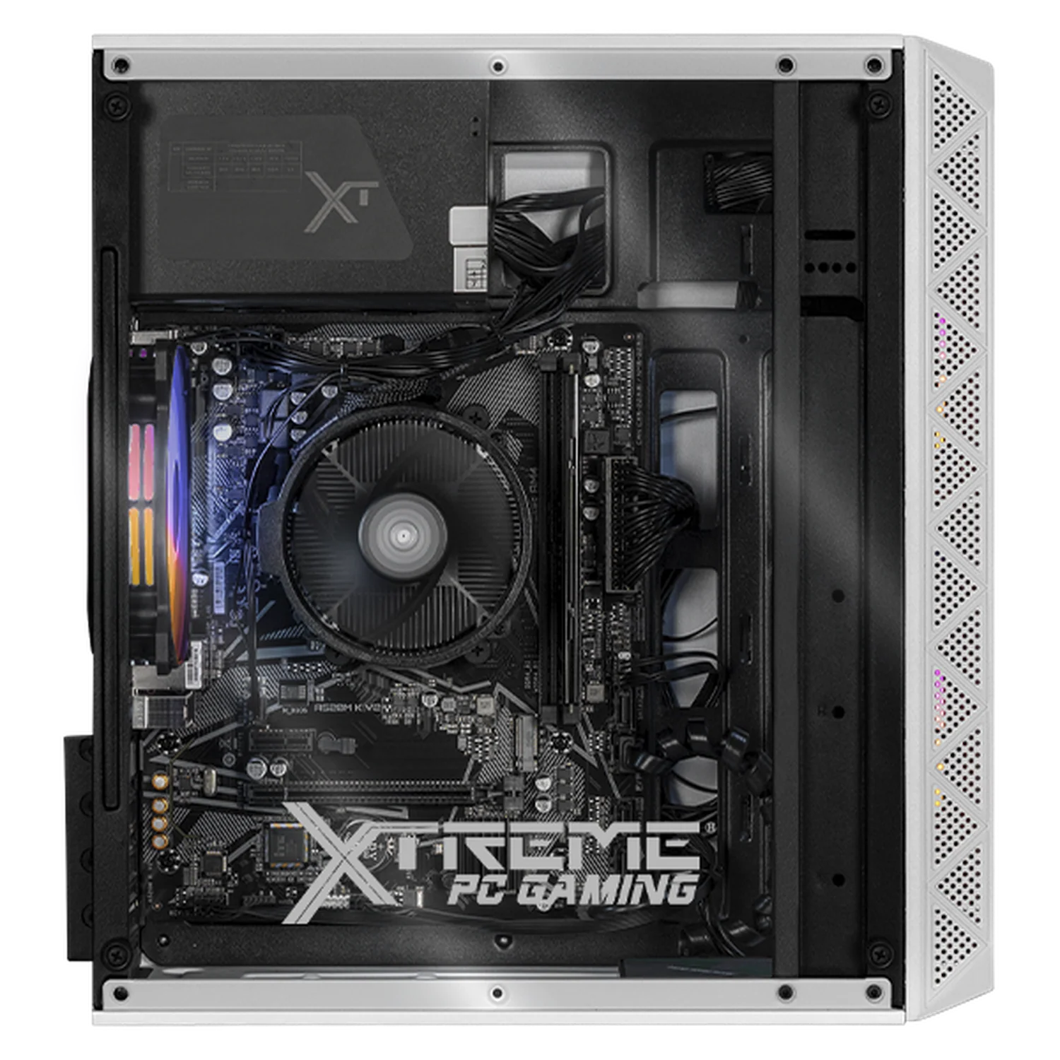Computadora Escritorio Completa Xtreme PC Gaming AMD Radeon Vega 7 Ryzen 5 5600G 16GB SSD 500GB Monitor 27 75Hz WIFI White rendimiento básico para juegos casuales, trabajo y estudio - Image 2