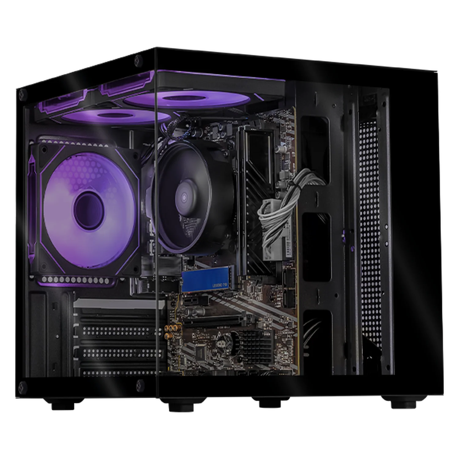 Computadora Escritorio Xtreme PC Gaming AMD Radeon Vega 7 Ryzen 5 5600GT 16GB SSD 500GB WIFI Black rendimiento básico para juegos casuales, trabajo y estudio