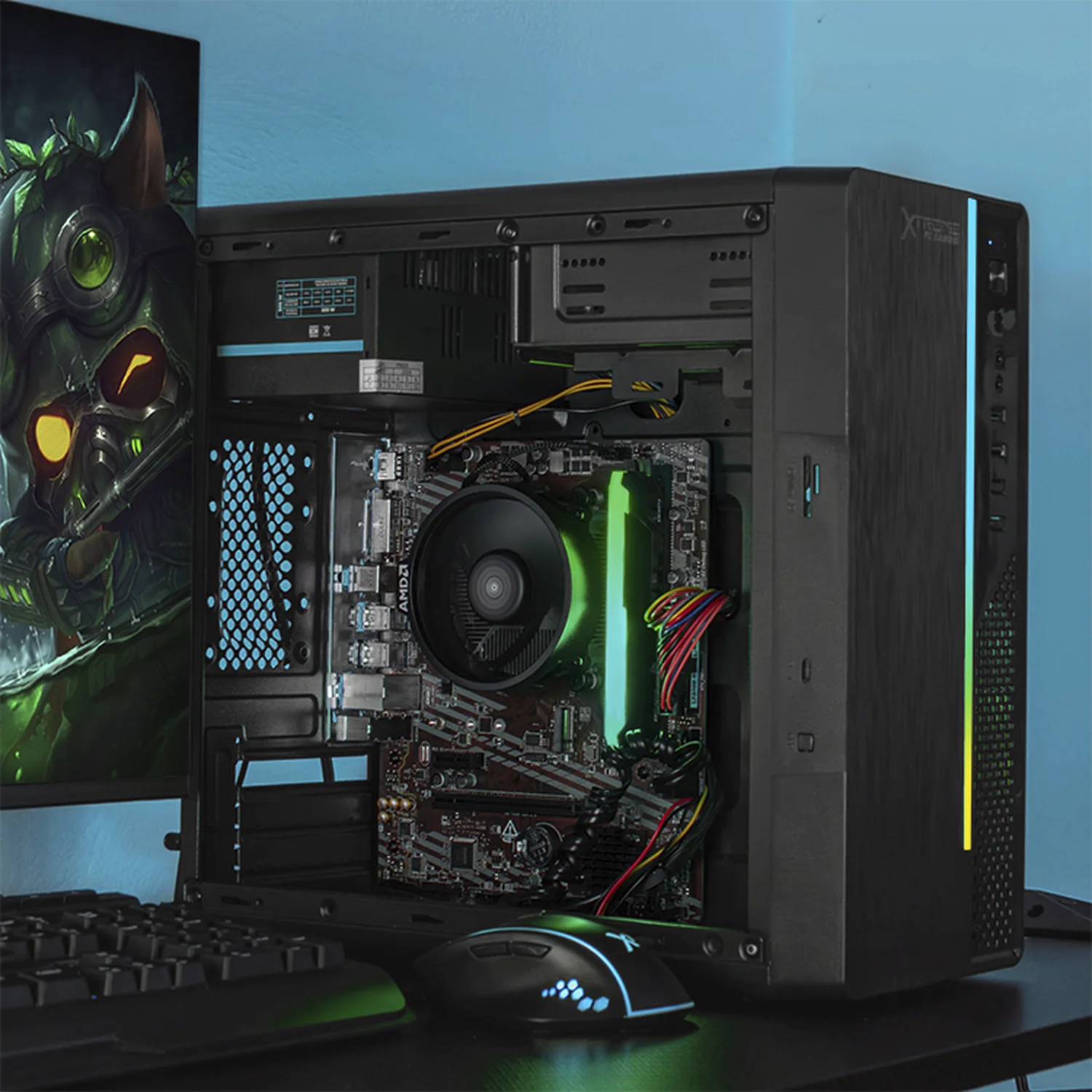 Xtreme PC Gaming AMD Radeon Vega 8 Ryzen 3 3200G 3.6 Ghz Quad Core 16GB SSD 500GB WIFI Ultron Black - Image 6