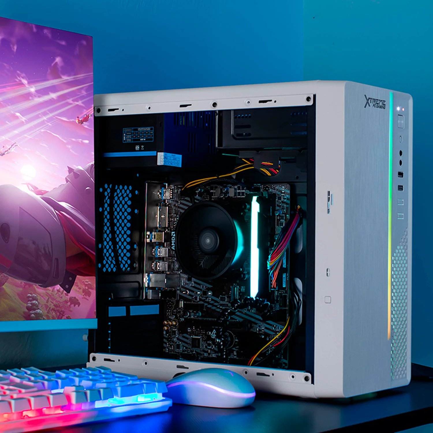 Xtreme PC Gaming AMD Radeon Vega 8 Ryzen 3 3200G 3.6 Ghz Quad Core 16GB SSD 500GB WIFI Ultron White - Image 6